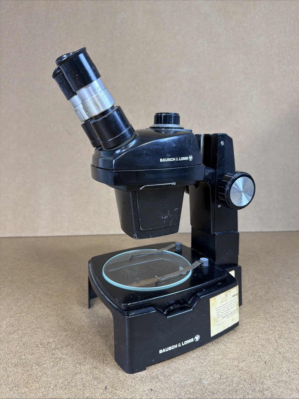 VTG Microscope Bausch & Lomb Stereo Zoom 0.7x - 3.0x w/ 10x Eyepieces Used GUC!