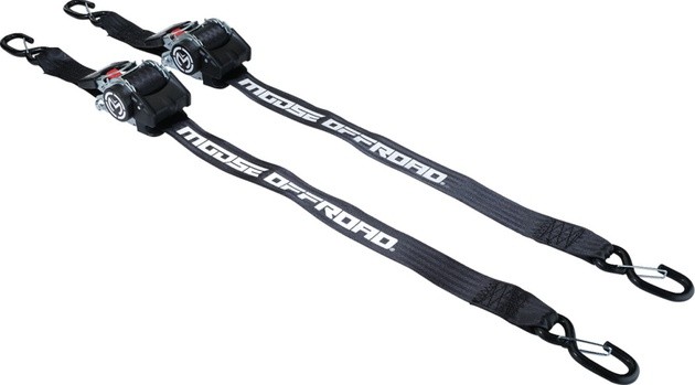 Moose Retractable Ratcheting Tie-Downs 10' x 2" Black