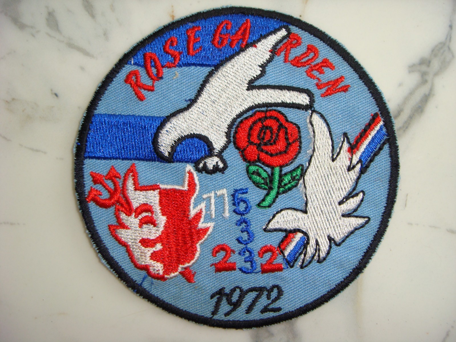 USMC  HMM 115-533-232 ROSE GARDEN AT NAM PHONG THAILAND, VIETNAM WAR  PATCH