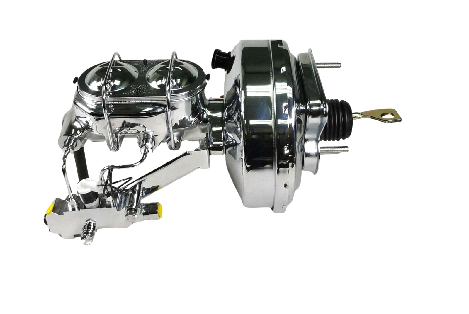 1967-69 FORD MUSTANG 9" CHROME POWER BRAKE BOOSTER MASTER CYLINDER DISC DRUM KIT