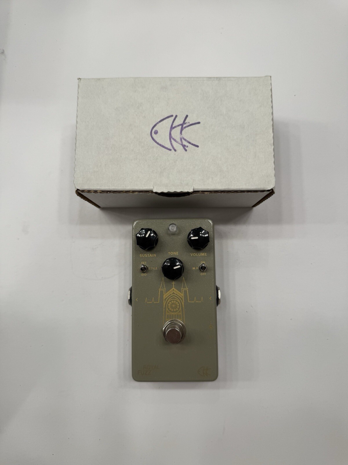 CKK Electronic Royal Fuzz Distortion Rare Guitar Effect Pedal + Original Box