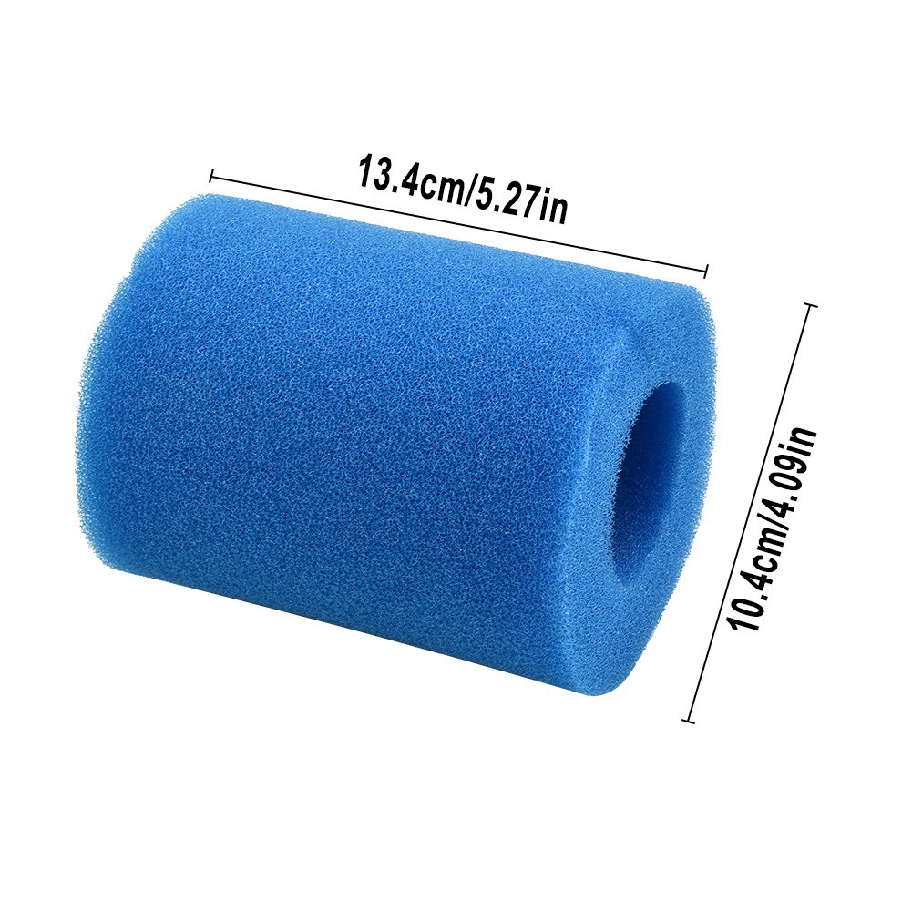 For Washable Reusable Blue Swimming Pool Filter Foam Breeding Sponge Cartridge