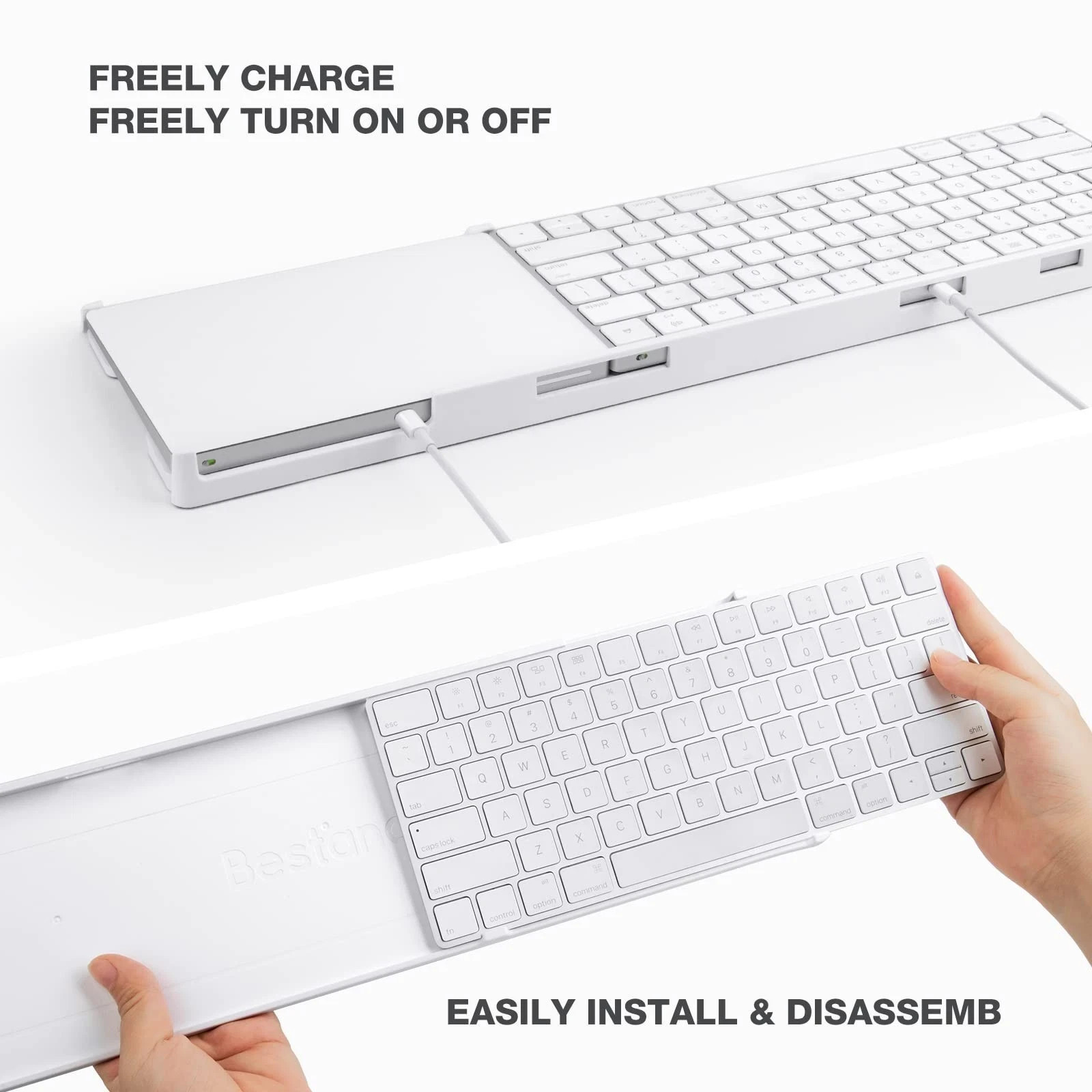 Stand Compatible with Apple Magic Wireless Keyboard and Apple Magic Trackpad ...