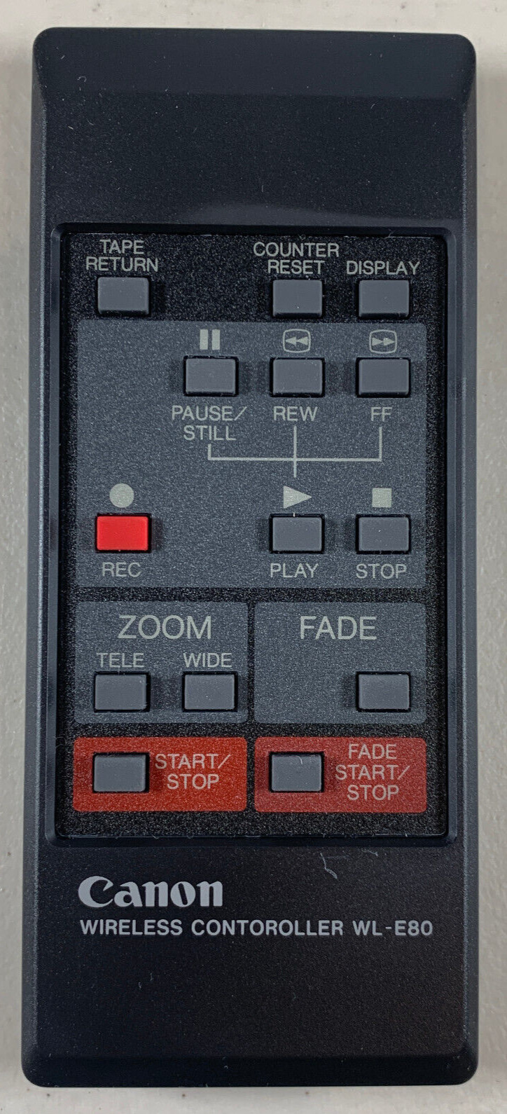 Tested Works OEM Canon WL-E80 Wireless Controller Camera Remote Control Only