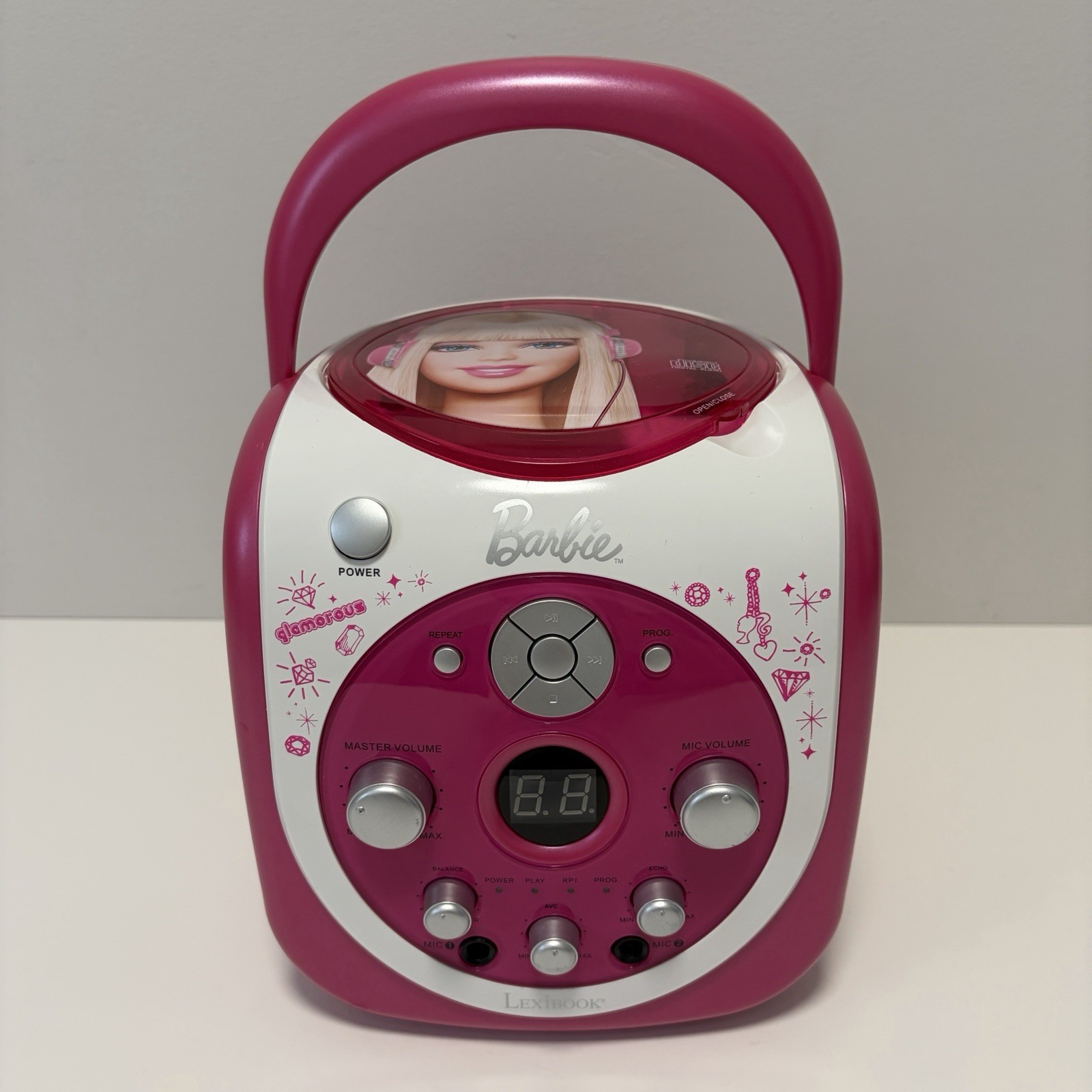 Barbie Lexibook K7000DP Pink CD Player Radio Tested Working READ