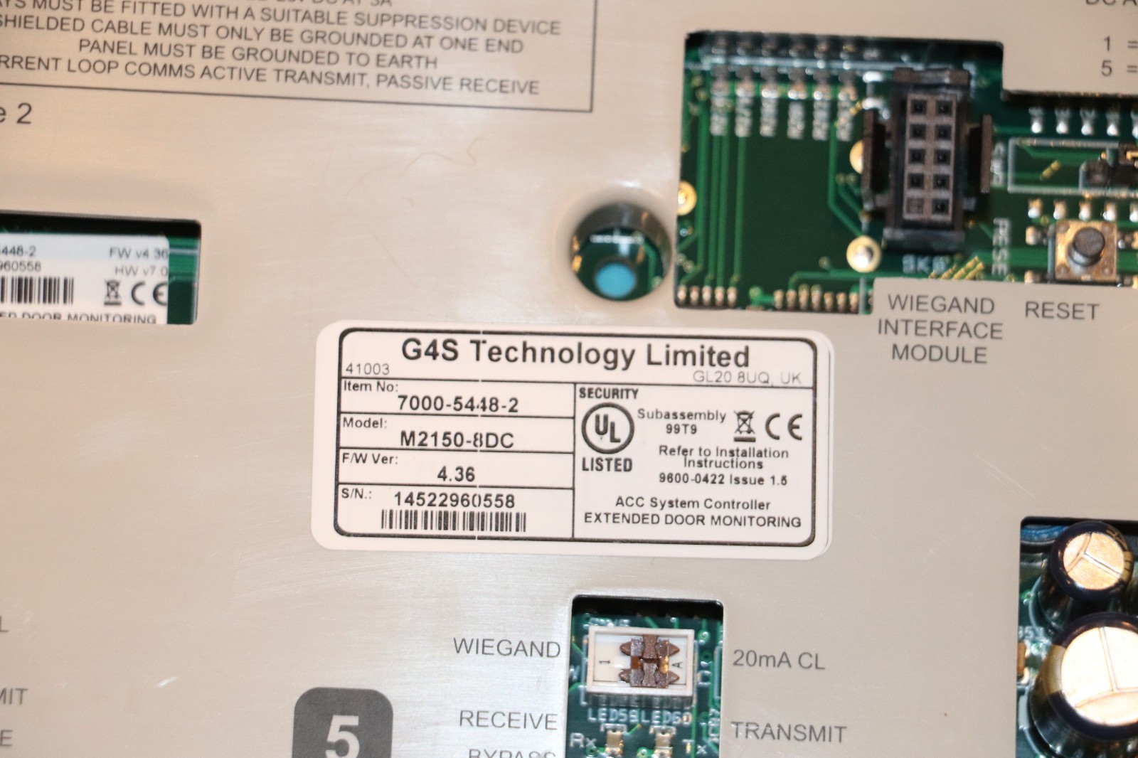 G4S M2150-8DC Database 8 Reader/Door Controller 7000-5448-2