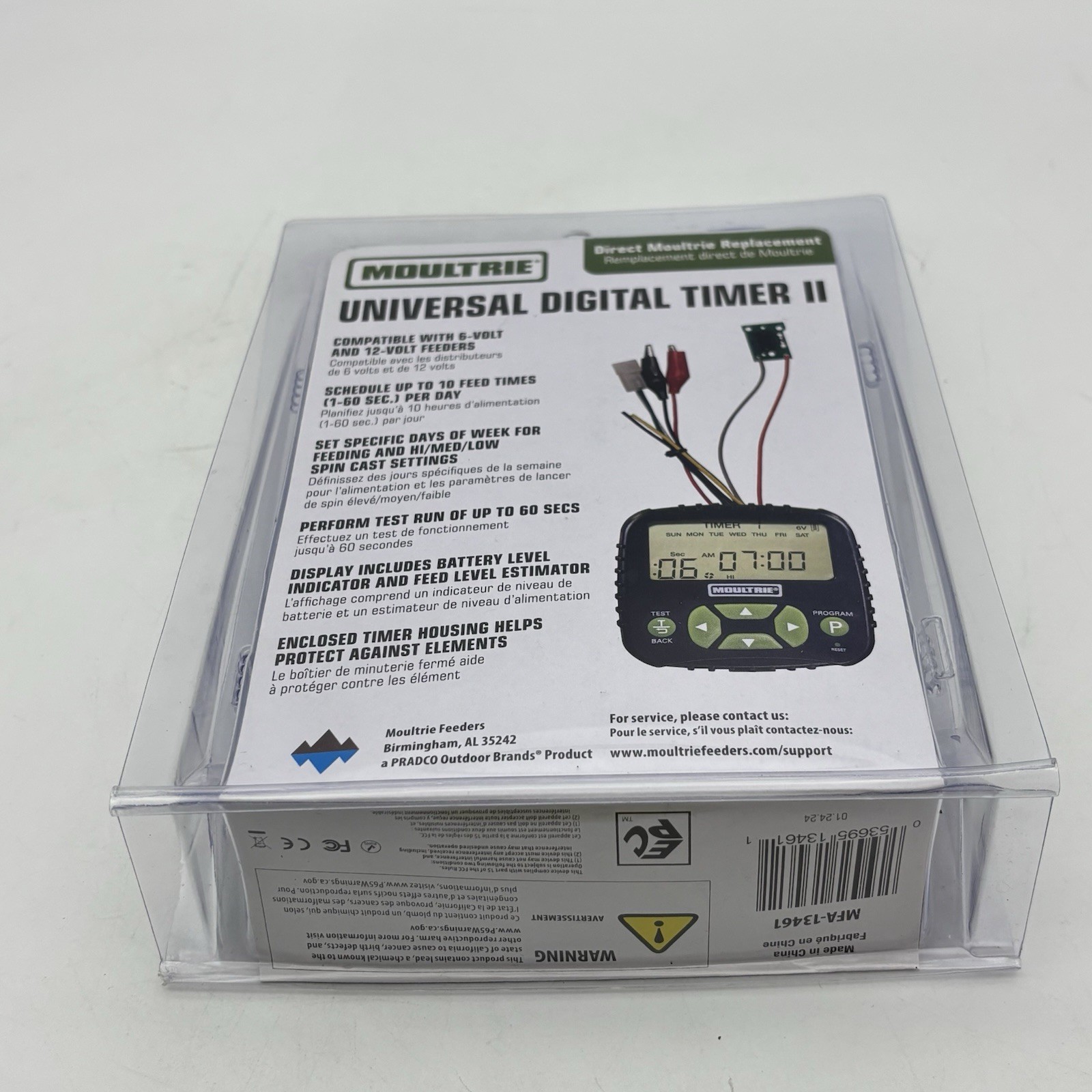 Moultrie Universal Feeding Digital Game Feeder Timer, Gen 2, Black - MFA-13461