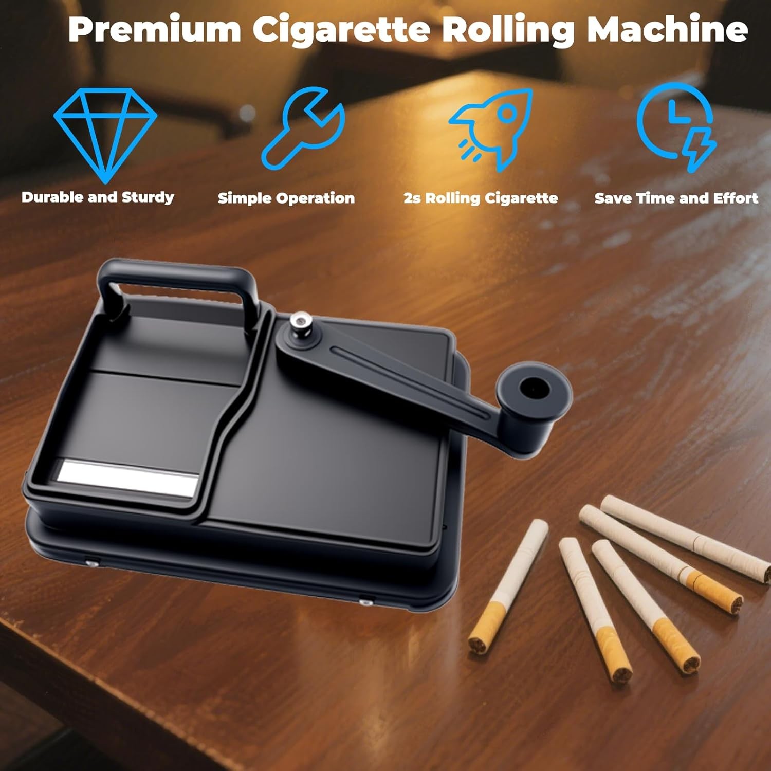 Cigarette Rolling Machine, Manual Cigarette Roller Cigarette Tobacco Injector fo
