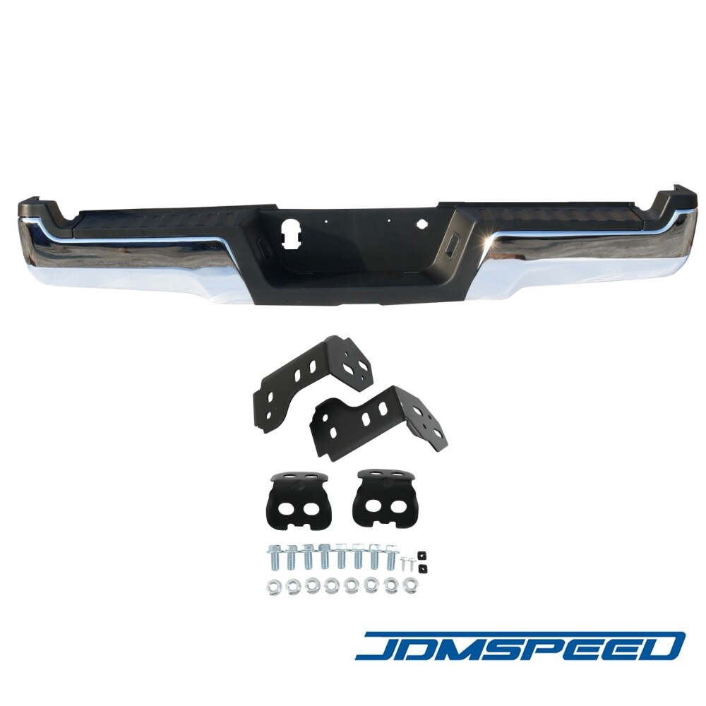 Chrome Rear Bumper Assembly Fits 2017-2022 Ford F-250 F-350 F-450 w/ Park