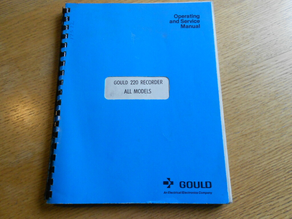 GOULD 220 Recorder Operating and Service Manual All Models Original Information