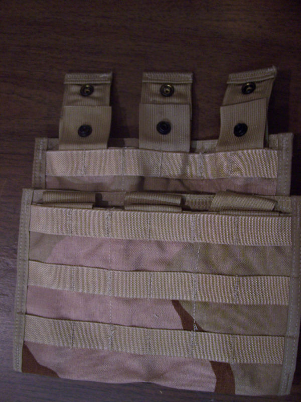 US Desert Camo M_ 3 Mag Side x Side Pouch Two(2)