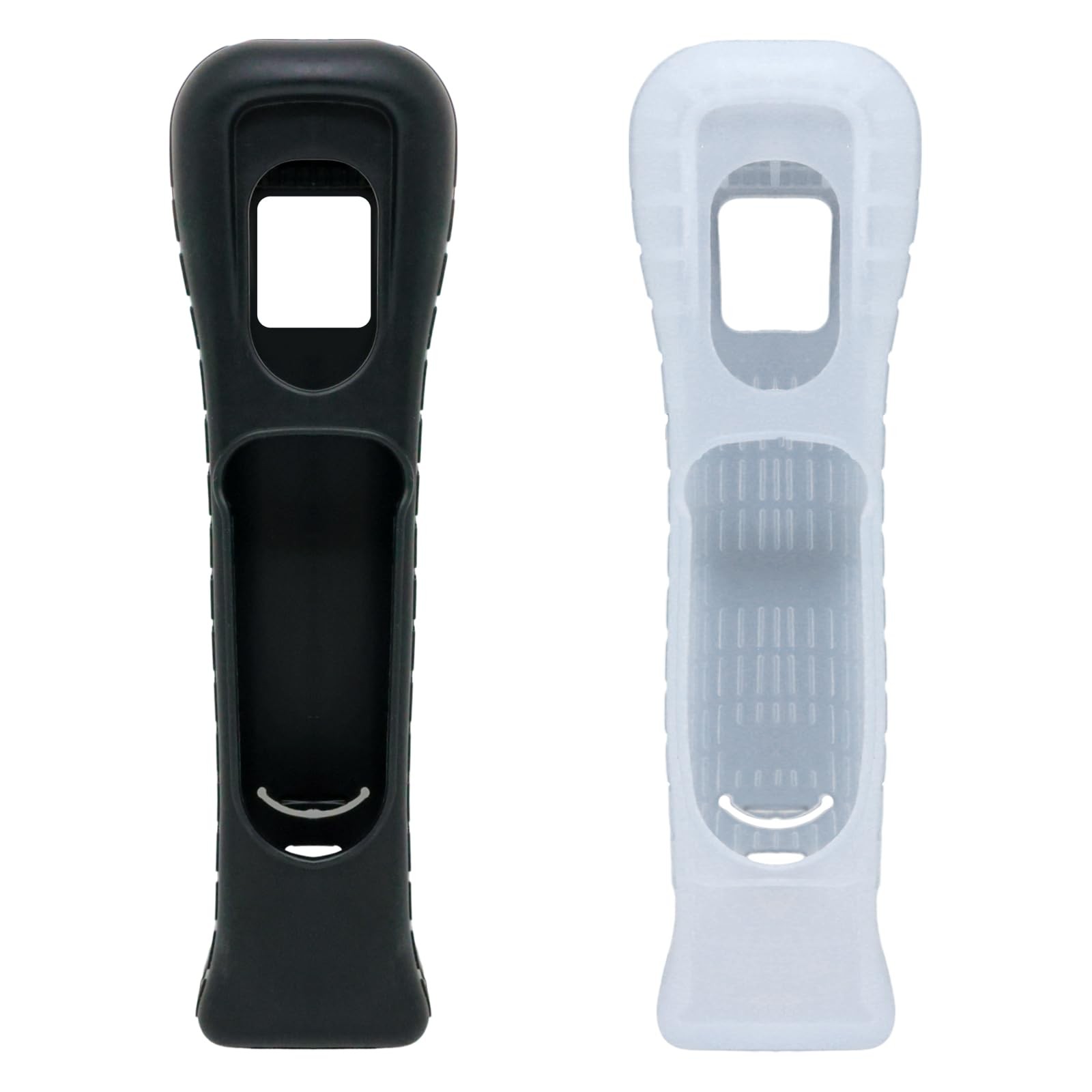 yueton 2pcs Black and White Replacement Extended Silicone L, black white