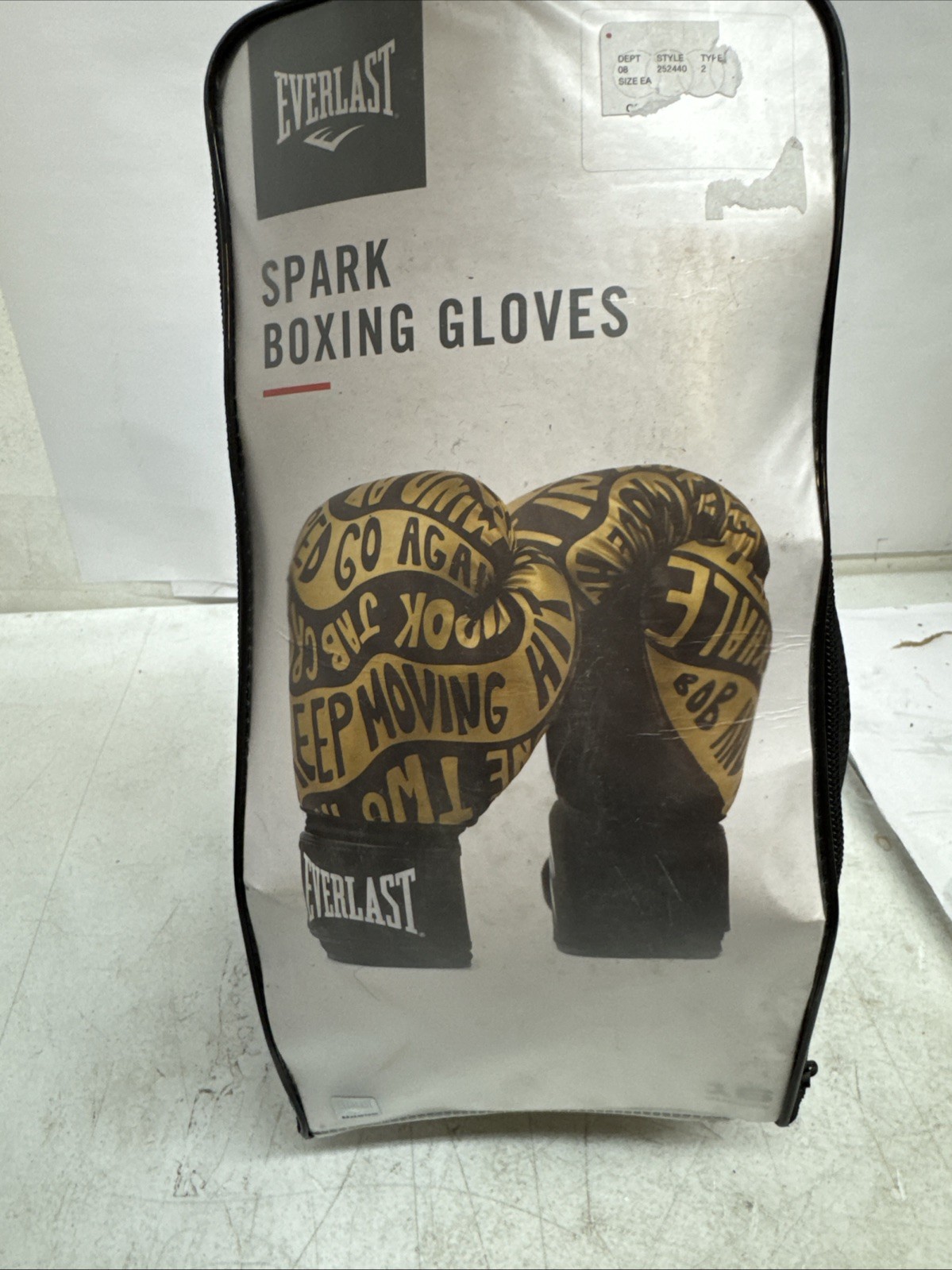 Everlast Spark Boxing Training Gloves (16 oz | Black/Gold)