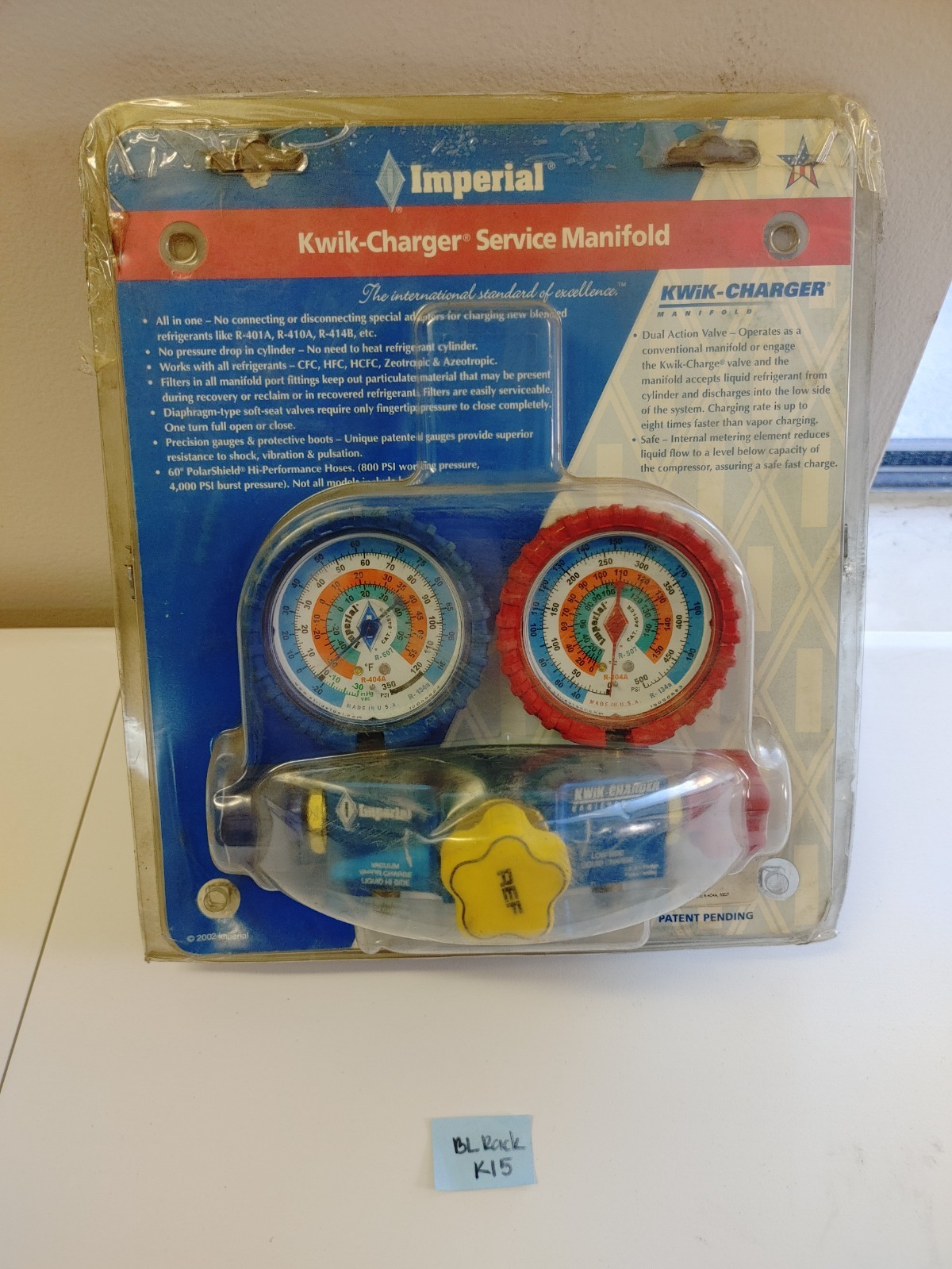 Imperial Kwik Charger Service Manifold 751CC - Package shows storage wear