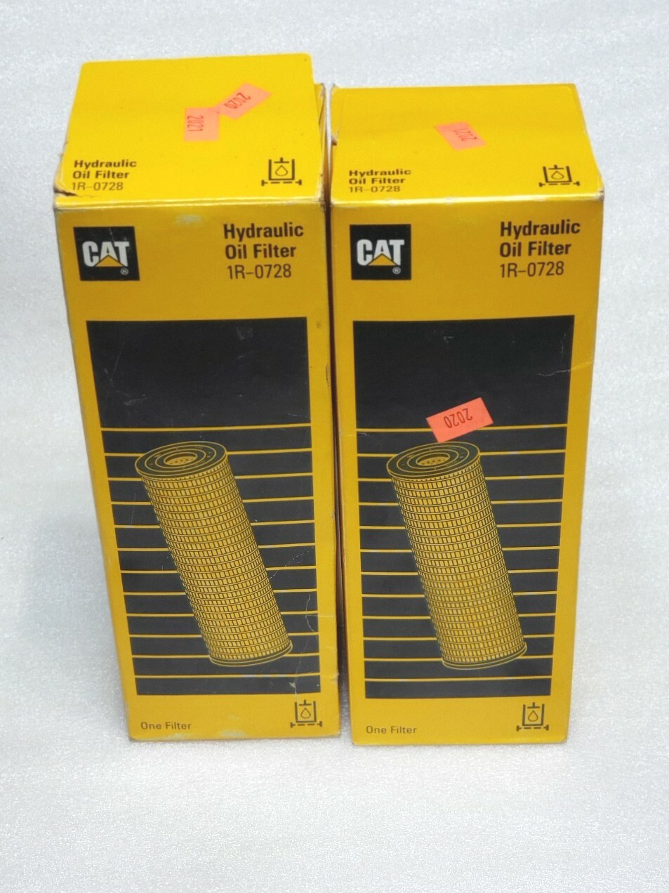 LOT OF 2 - CATERPILLAR 1R-0728 HYDRAULIC FILTER   cat 1R0728