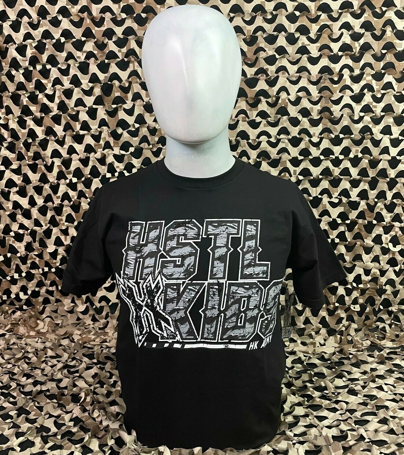 NEW HK Army Tiger Paintball T-Shirt - Black - Medium