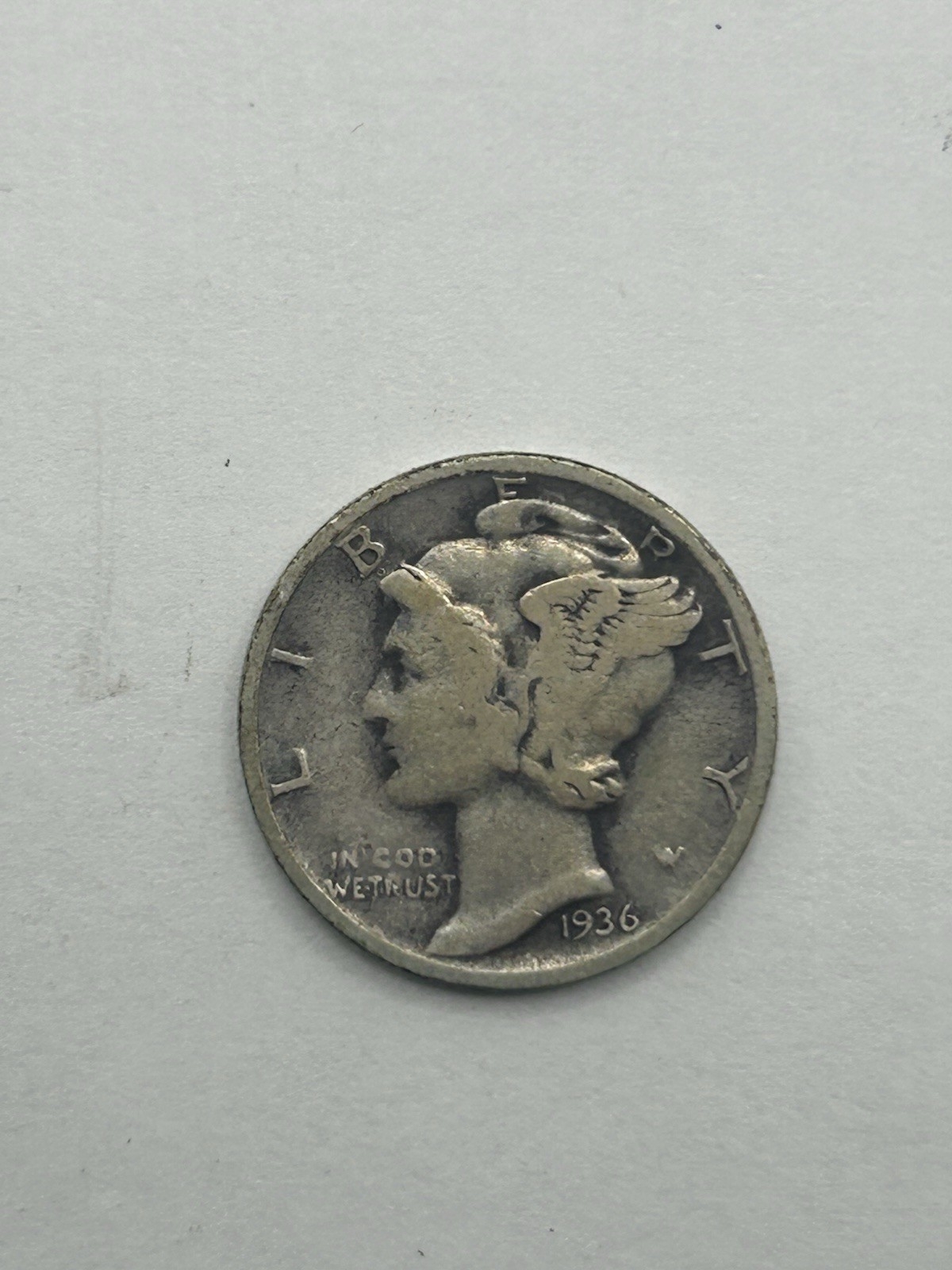 1936 Mercury Dime VG