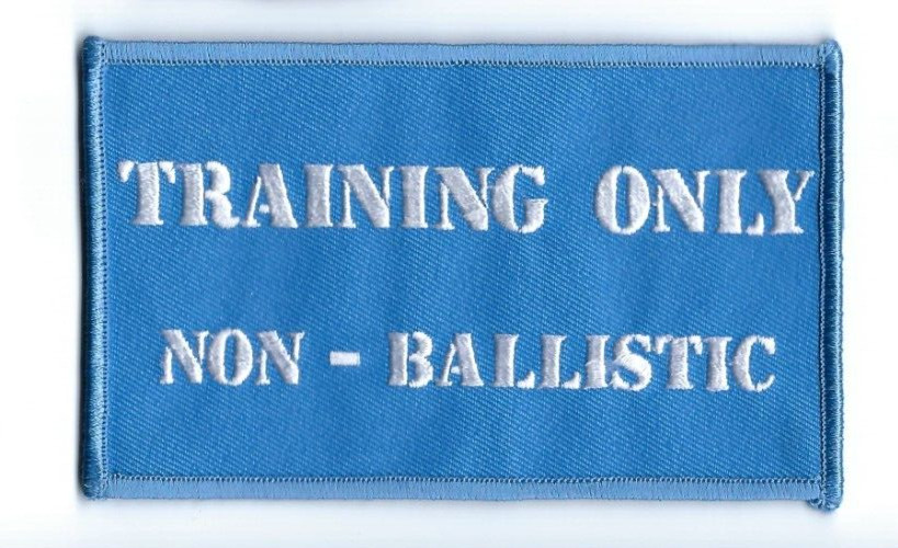 TRAINING ONLY NON - BALLISTIC 5" X 3" patch - NEW!
