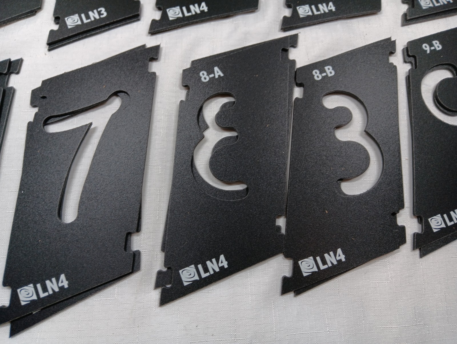 Rockler Interlock Signmaker’s Templates Script Font Number Kit
