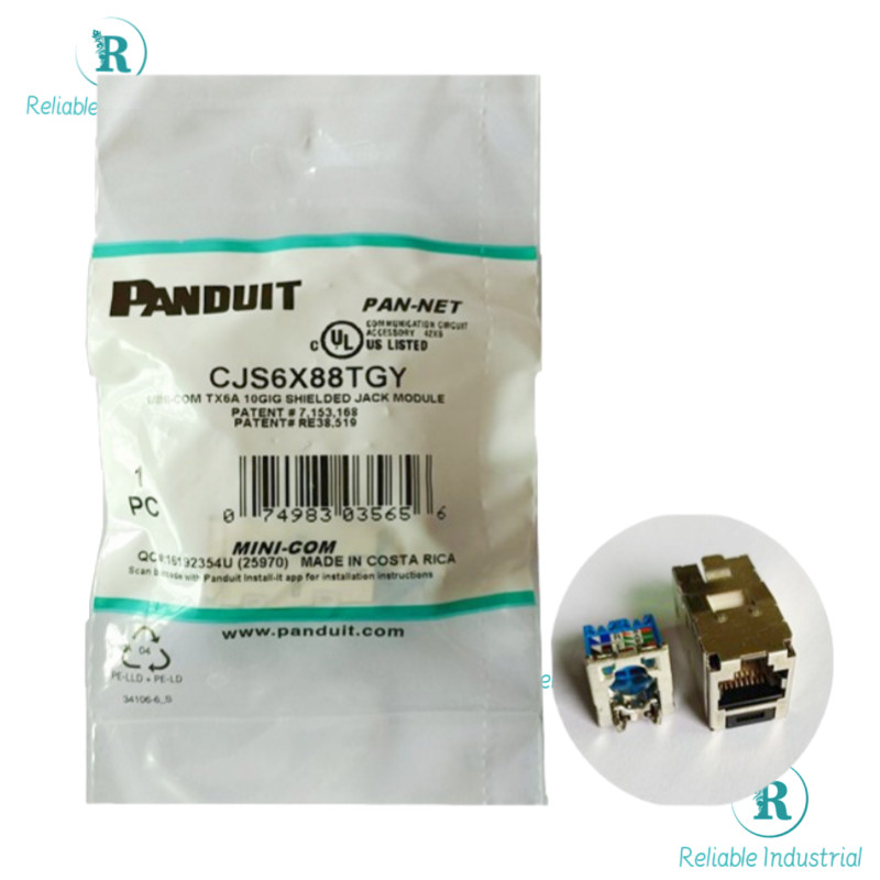 50PCS BOX NEW CJS6X88TGY MINI-COM TX6A 10GIG SHIELDED JACK MODULE FAST DELIVERY