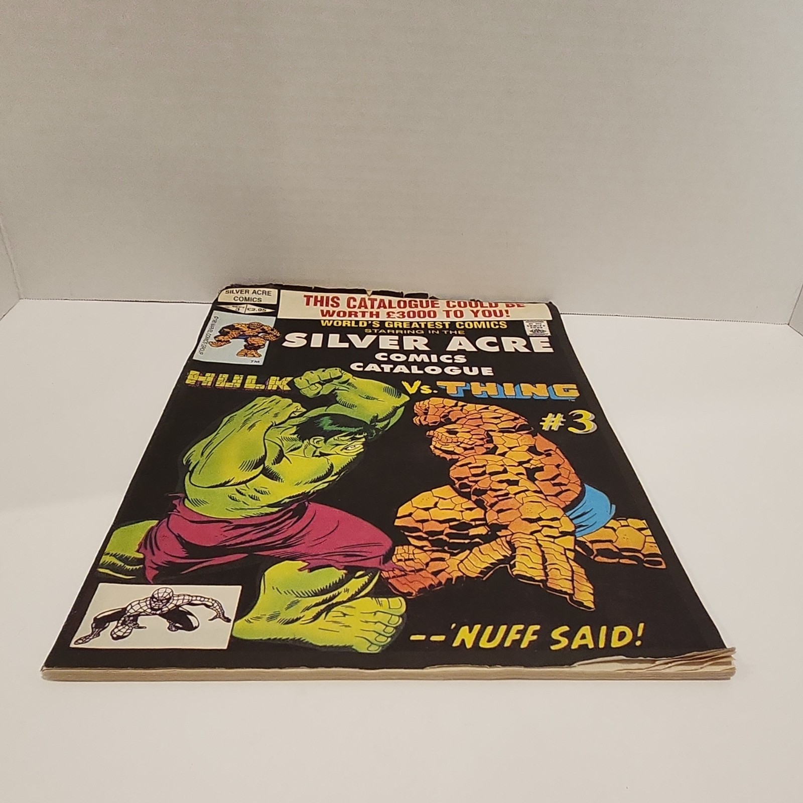 Silver Acre Comics Catalogue #3 Hulk vs Thing Spider-Man Marvel