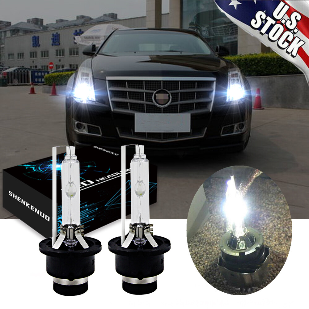 Front HID Headlight Bulb For Cadillac SRX 2010-2016 High Low Beam Stock Fit Qty2