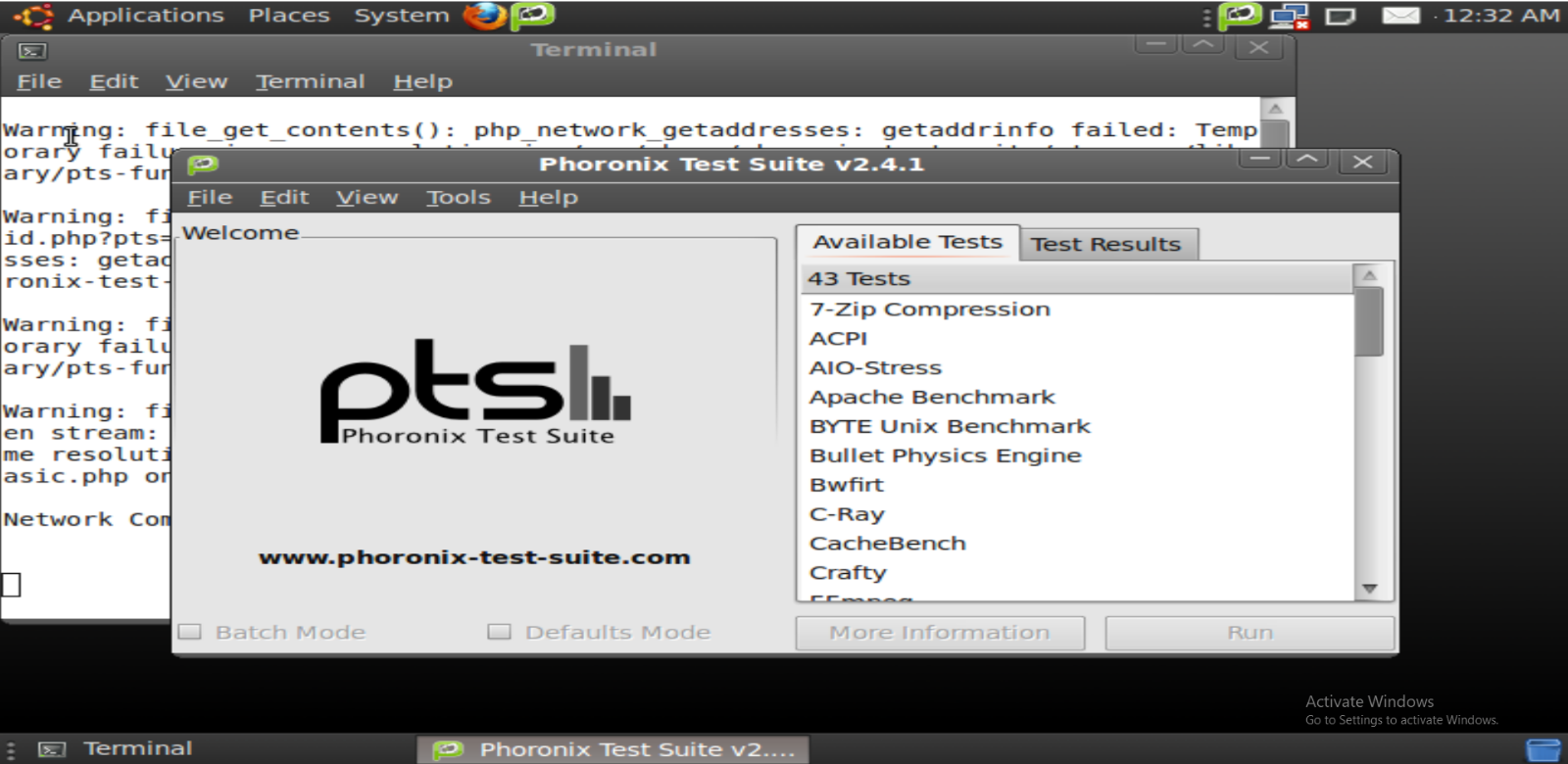 Comprehensive Phoronix Test Suite Disk - Perfect for Benchmarking Same Day USA!!