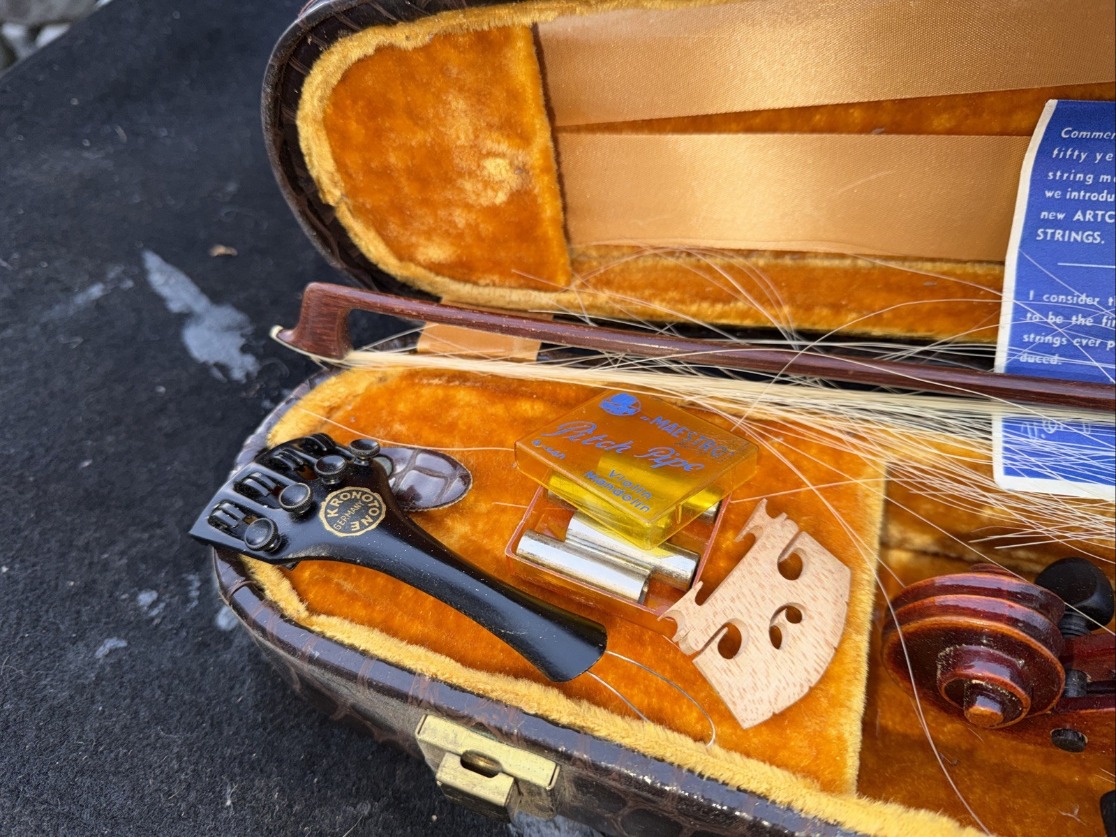 C. Meisel Violin w/ Tourte Bow and Carrying Case