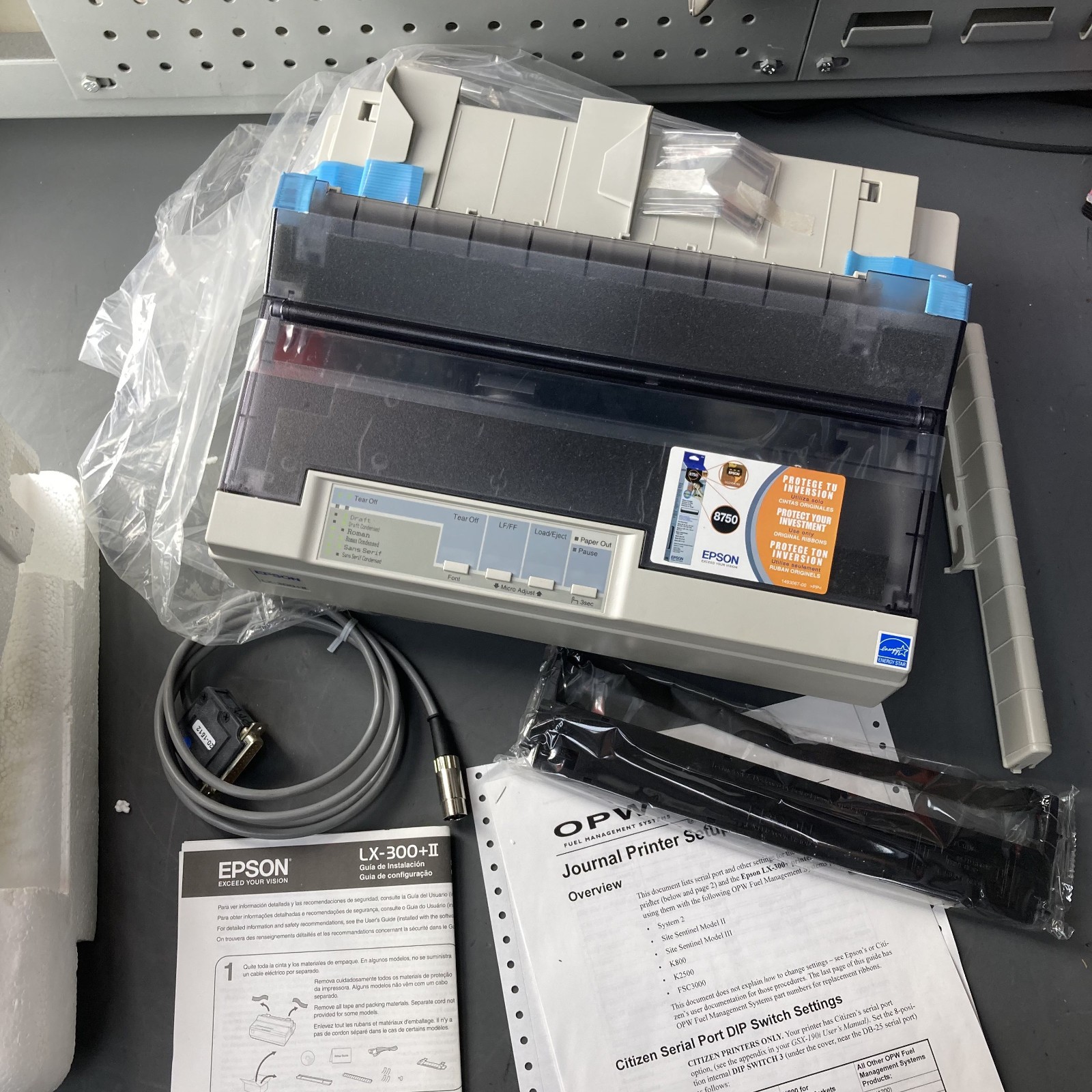 Epson Lx-300+Ii Workgroup Dot Matrix Printer New Factory Tape USB Parallel