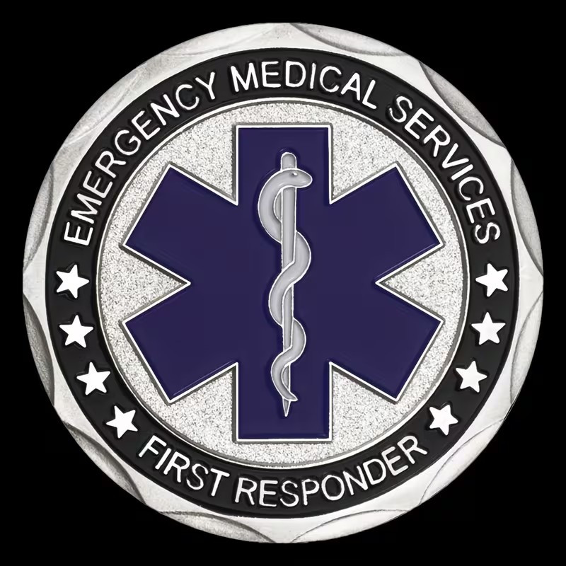 EMS Challenge Coin (Silver) - Excellent Gift!