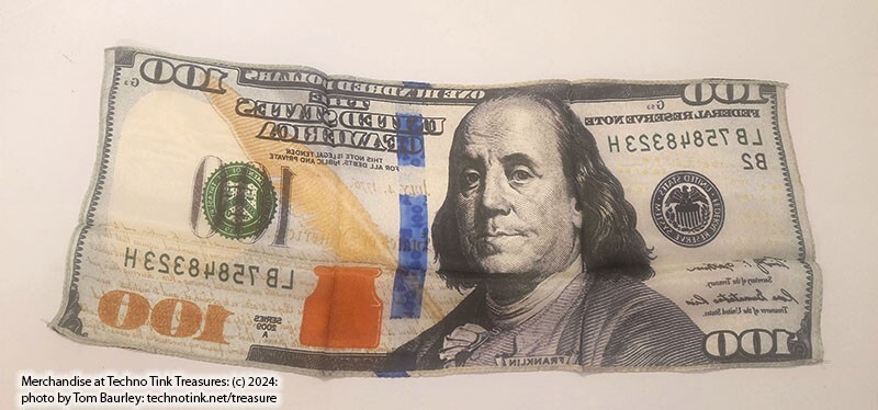 Silk 18 inch $100 Bill from Magic by Gosh