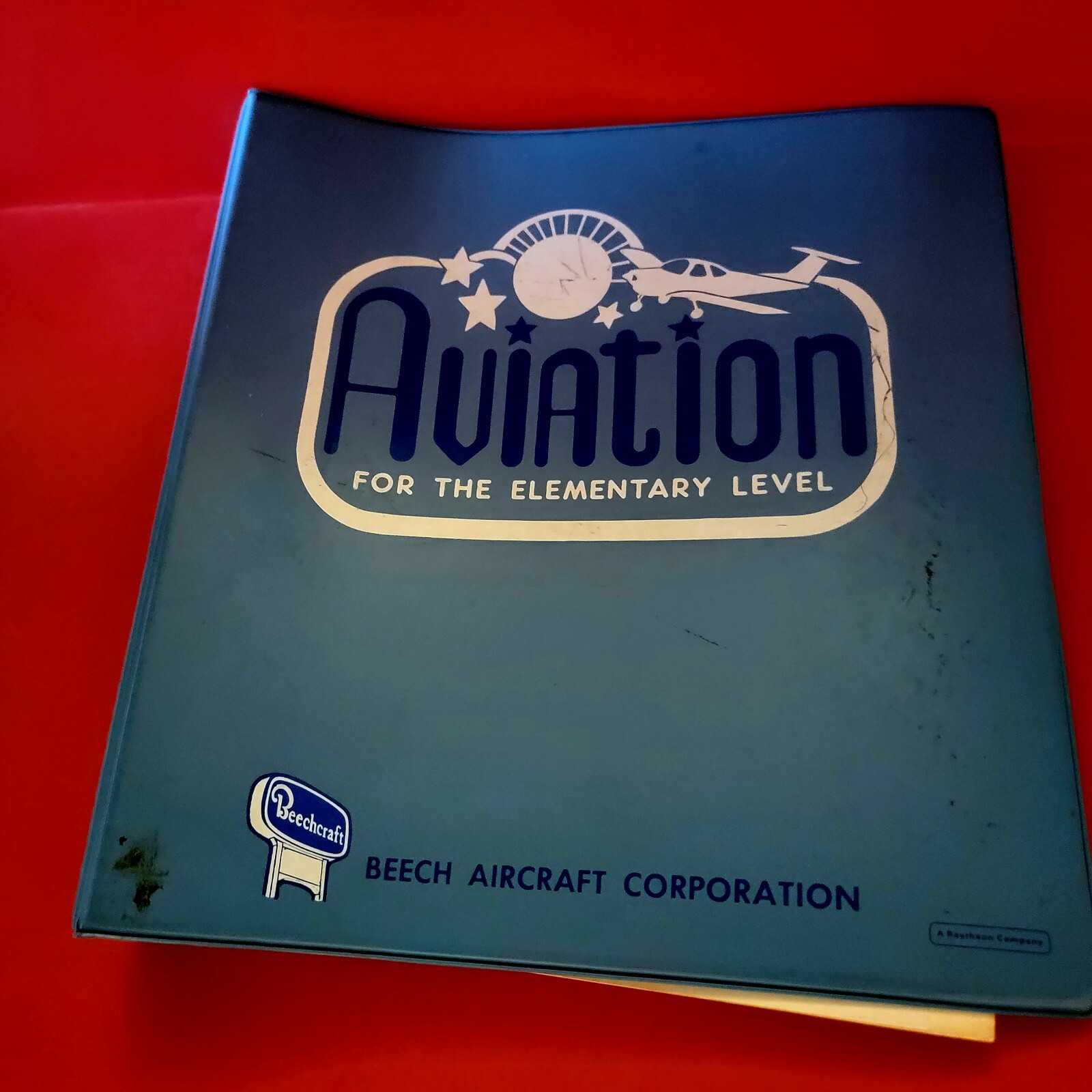 Very Rare BEECHCRAFT AIRPLANE BOOK AVIATION FOR THE ELEMENTARY LEVEL