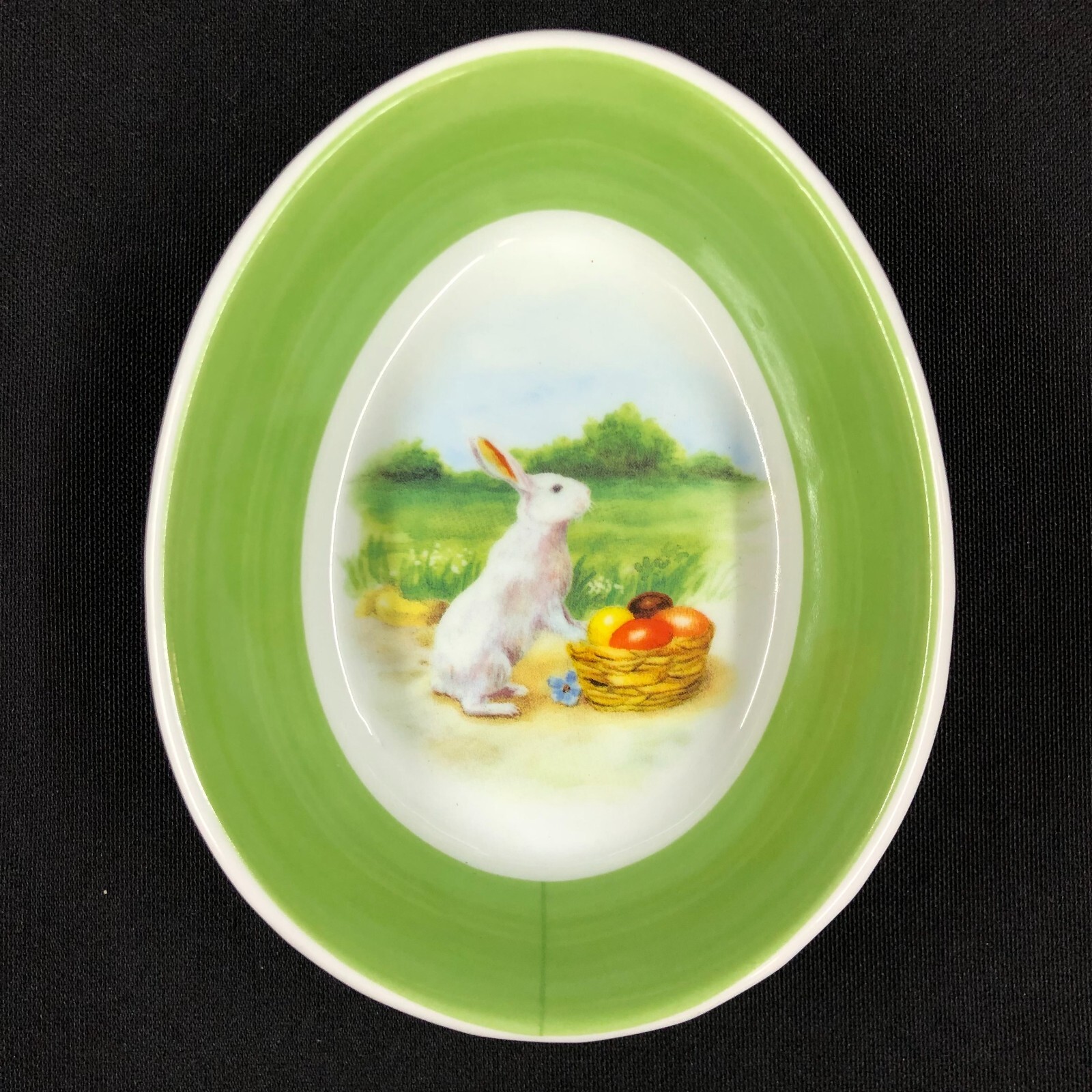 Williams Sonoma Easter Ramekins Vintage Bunny Egg Shape Bowls Set 2 2011