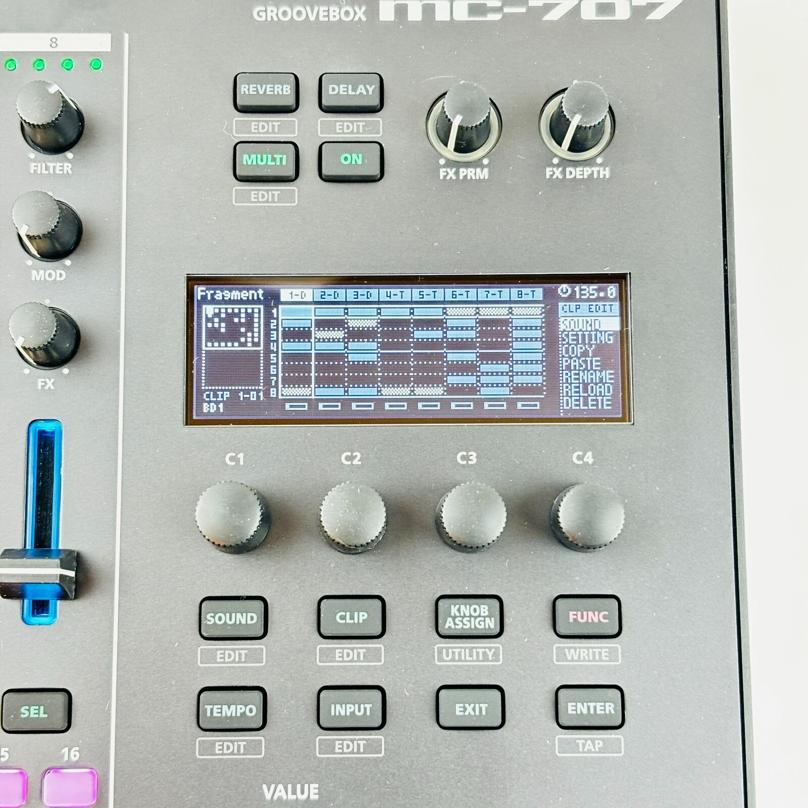 Roland MC-707 Sampler Drum Machine Synthesizer Groovebox Workstation Tested
