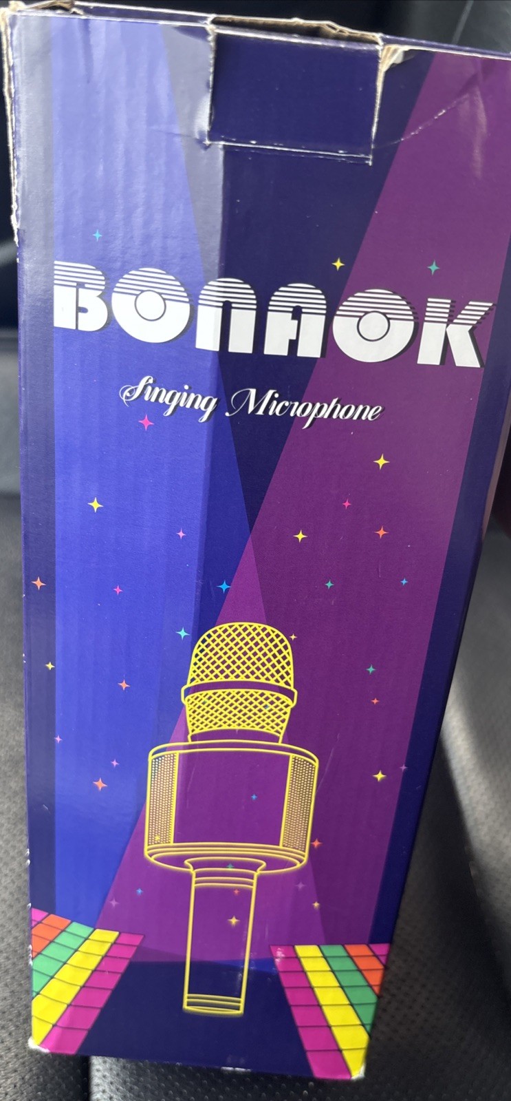 Bonaok Wireless Bluetooth Karaoke Microphone - Black Q37