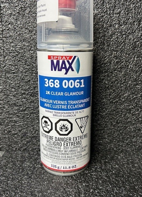 GUITAR USC SPRAYMAX 2 PART 2K GLAMOUR HIGH GLOSS AEROSOL CLEAR  1 CAN 3680061
