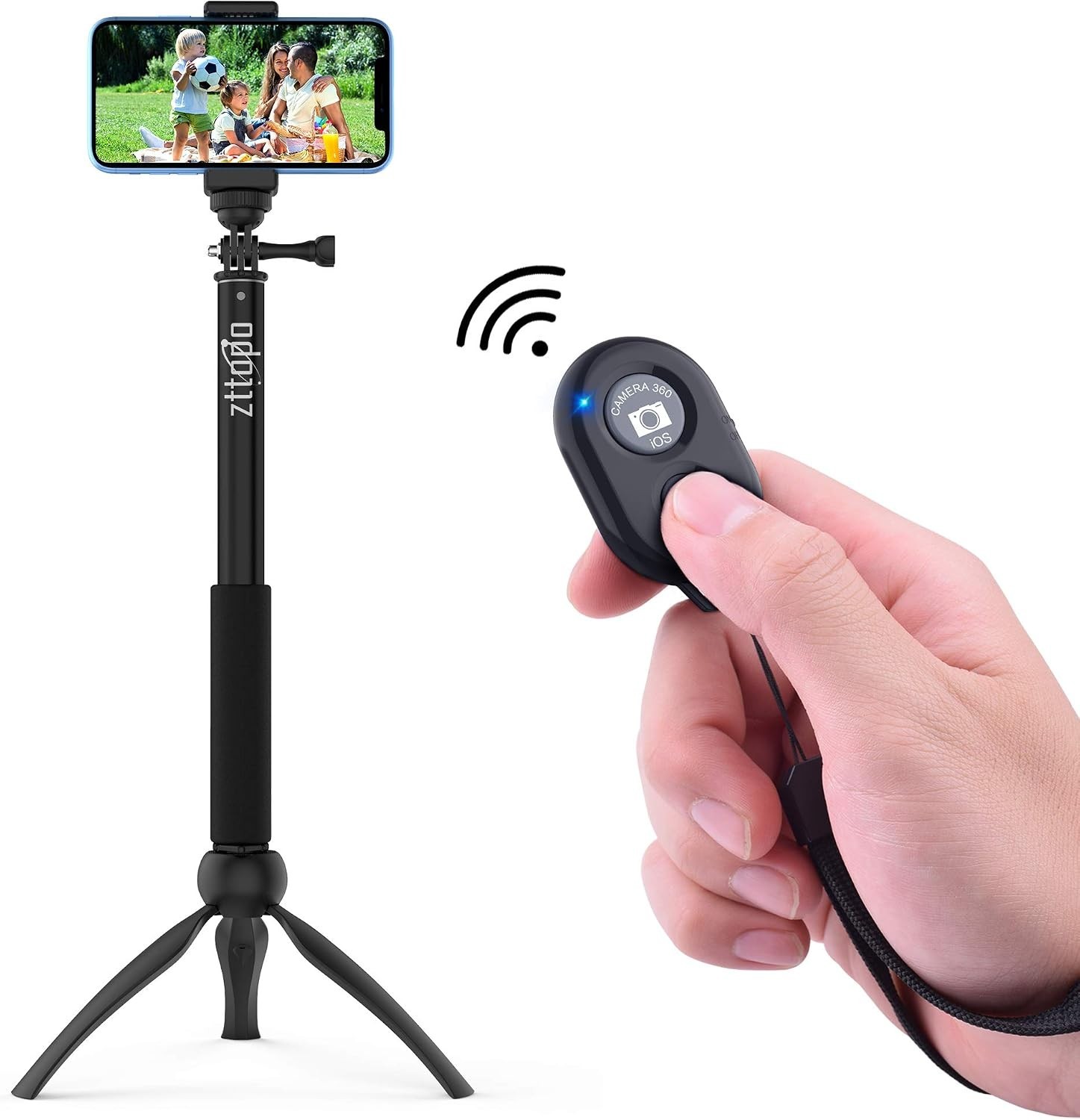Wireless Camera Remote Shutter for Smartphones 2 Pack, Wireless Phone Camera ...
