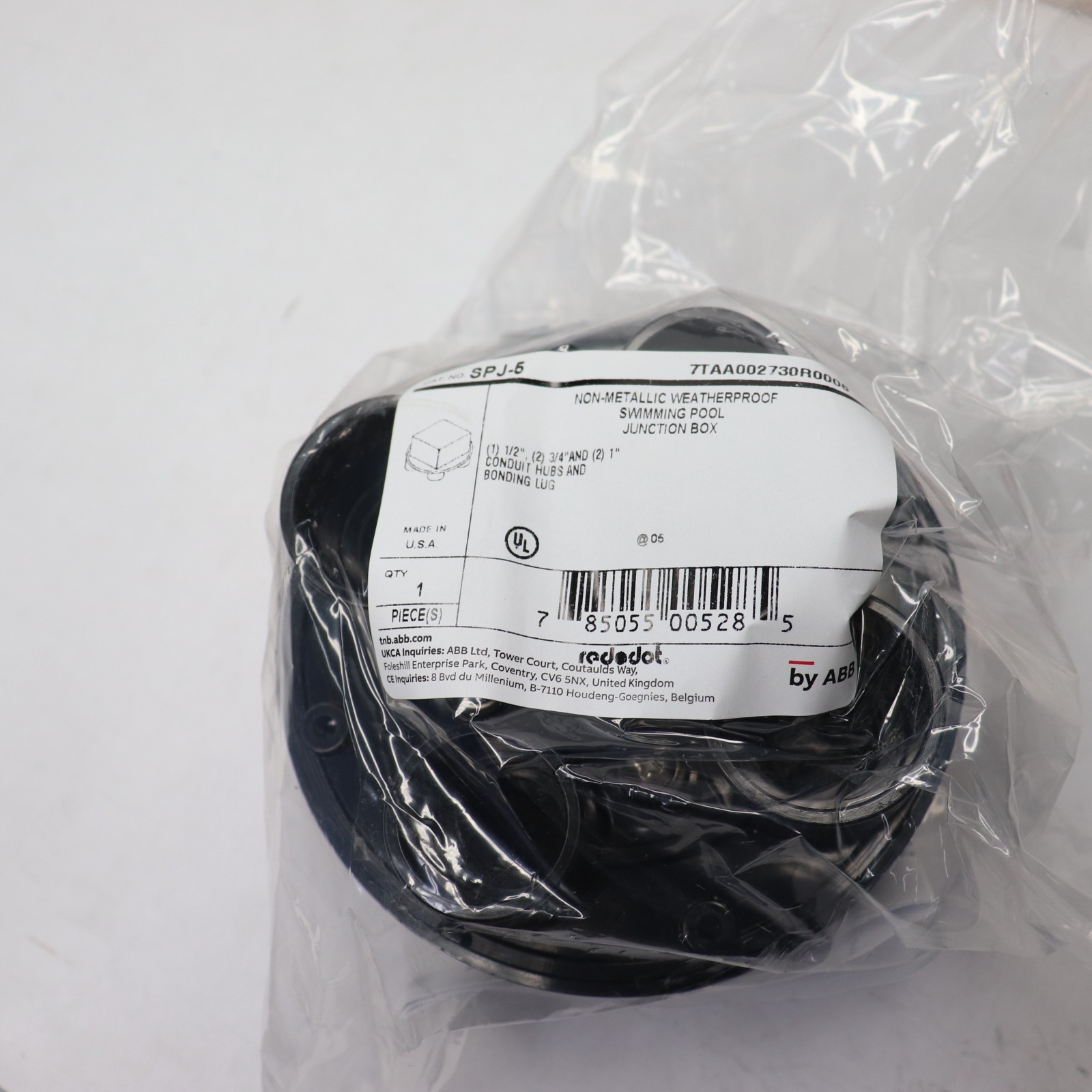 Thomas & Betts Swimming Pool Junction Box w/ Closure Plugs STCSPJ5