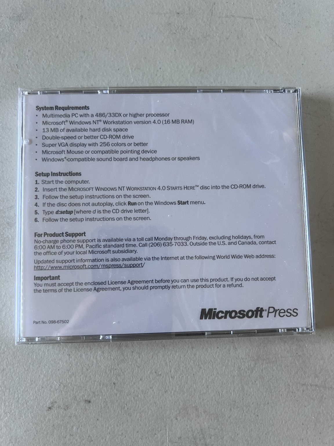 Microsoft Windows NT Workstation 4.0 Starts Here Interactive Training CD