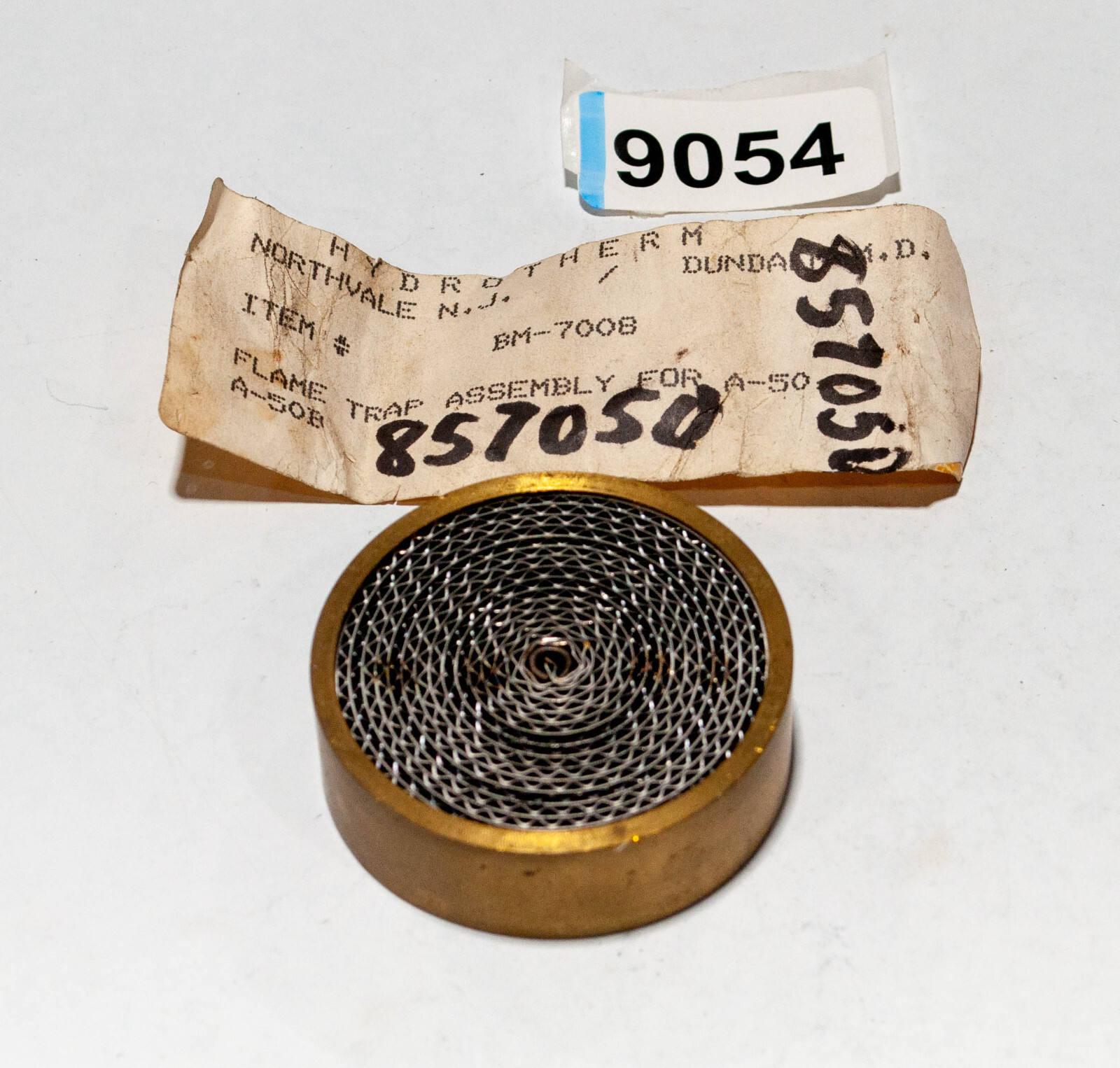 Hydrotherm BM-7008 Flame Trap Assembly for A50 or A50B