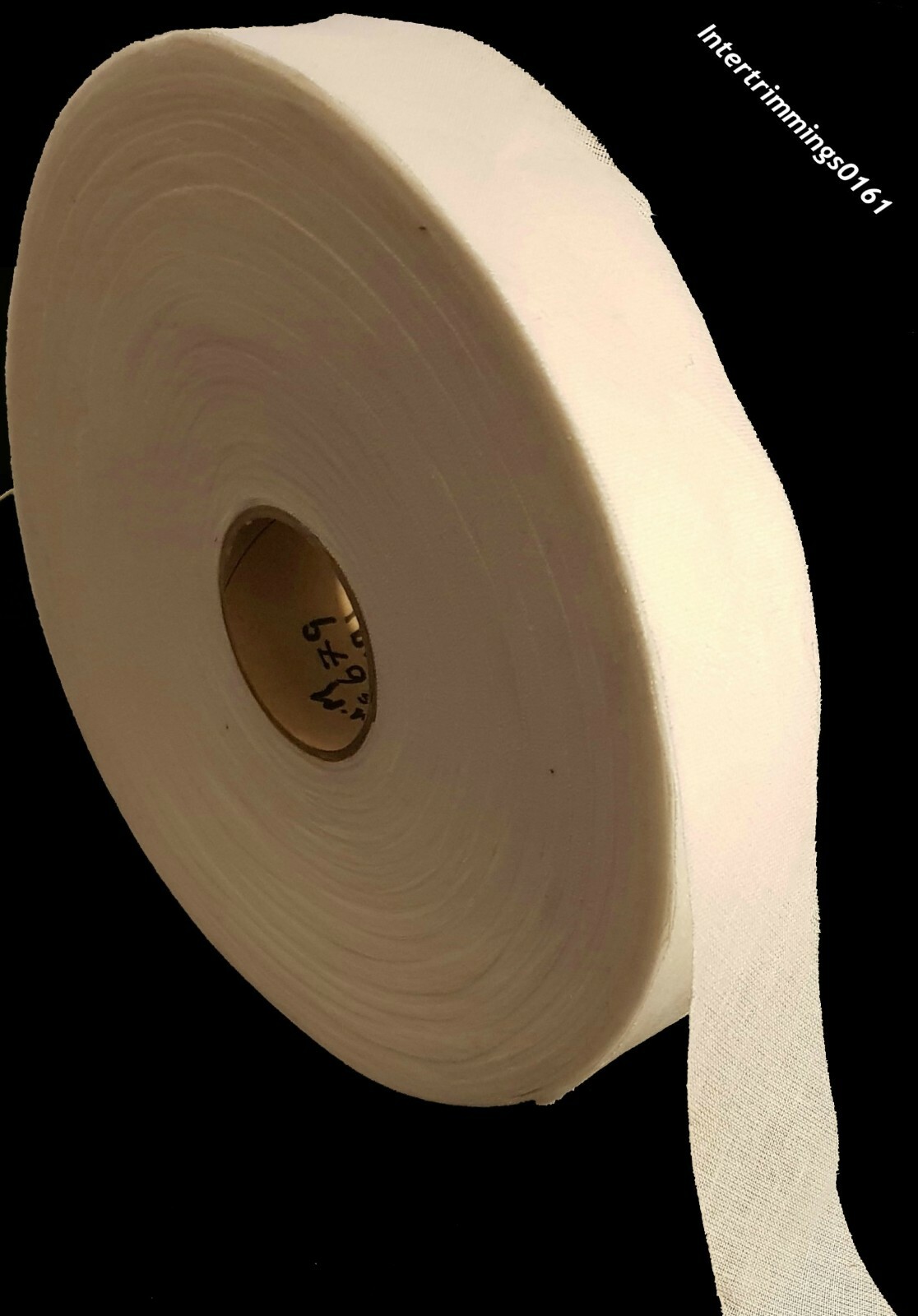 25MM WHITE COTTON FLAT NONFOLDED BIAS BINDING TAPE, X5 & X10 METRES