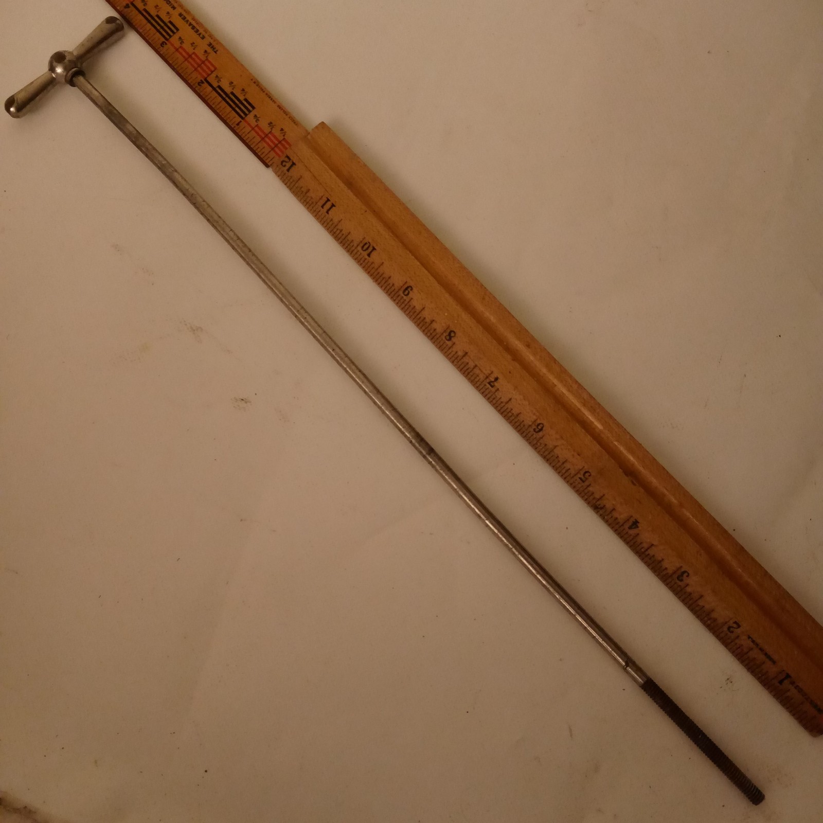 Ludwig 15.5"Nickel 12-24 1+Bowtie Bass-Drum Single-Tension T-Rod Vintage 30s USA