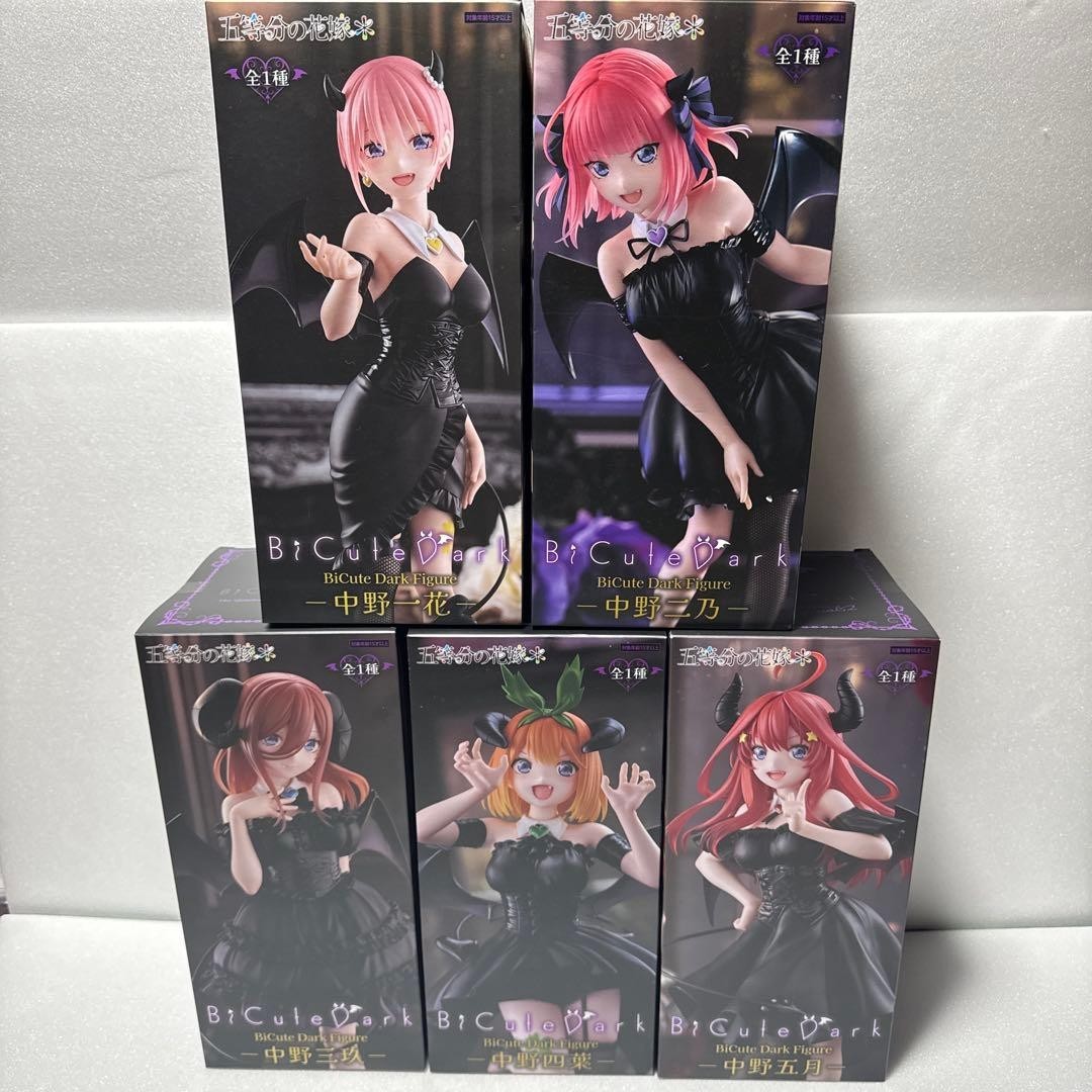 The Quintessential Quintuplets Figure BiCute Dark ver Set of 5 Japan New