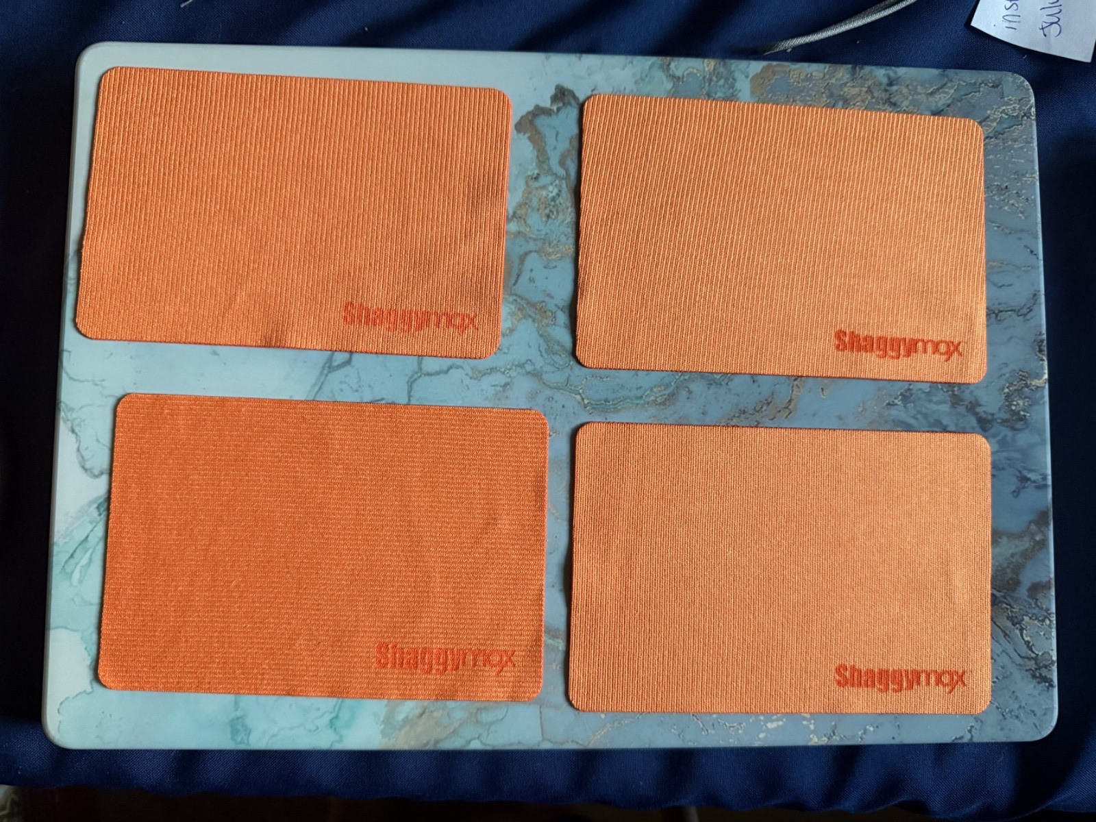 4 Piece McSwiper Microfiber Optical Polishing Cloths ORANGE - NEW