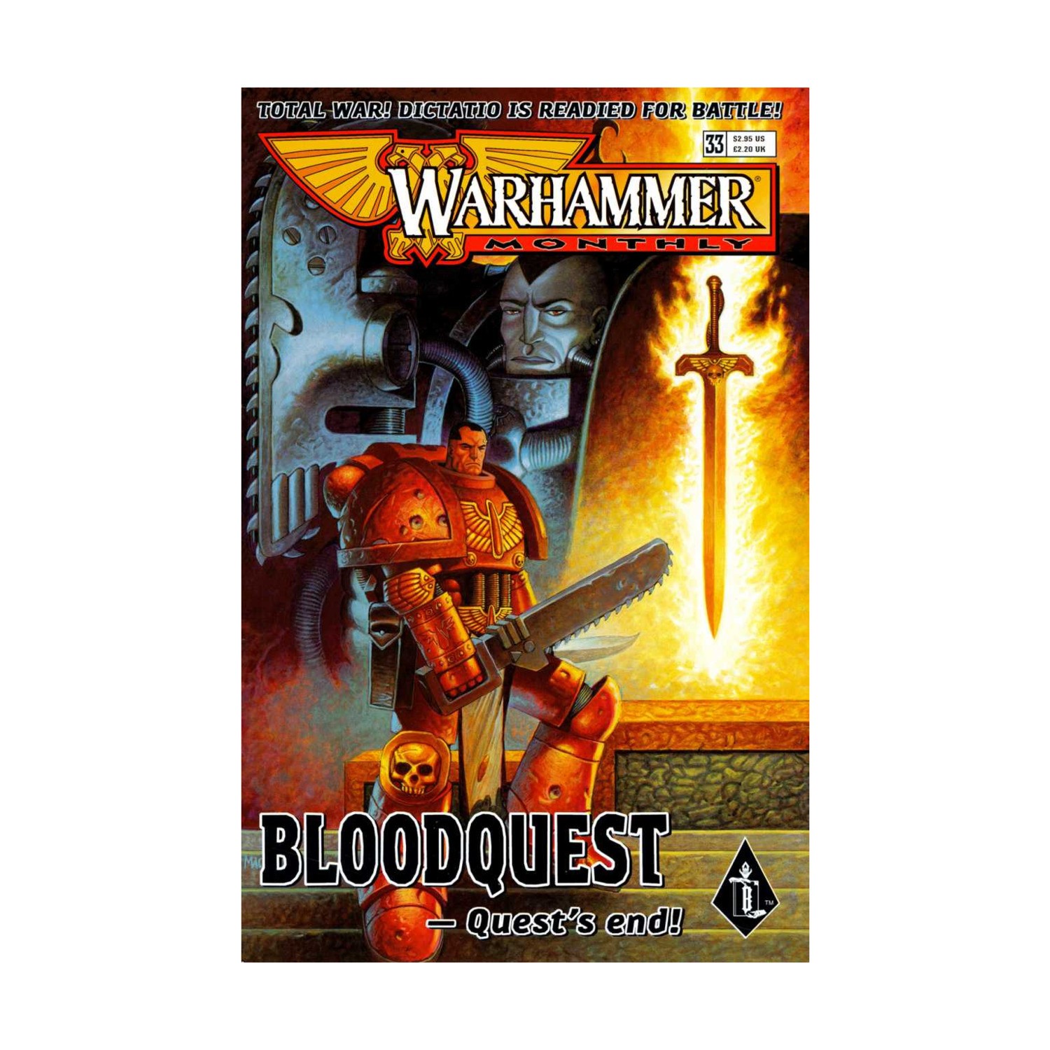 GW Warhammer Monthly #33 "Bloodquest - Quest's End!" VG+