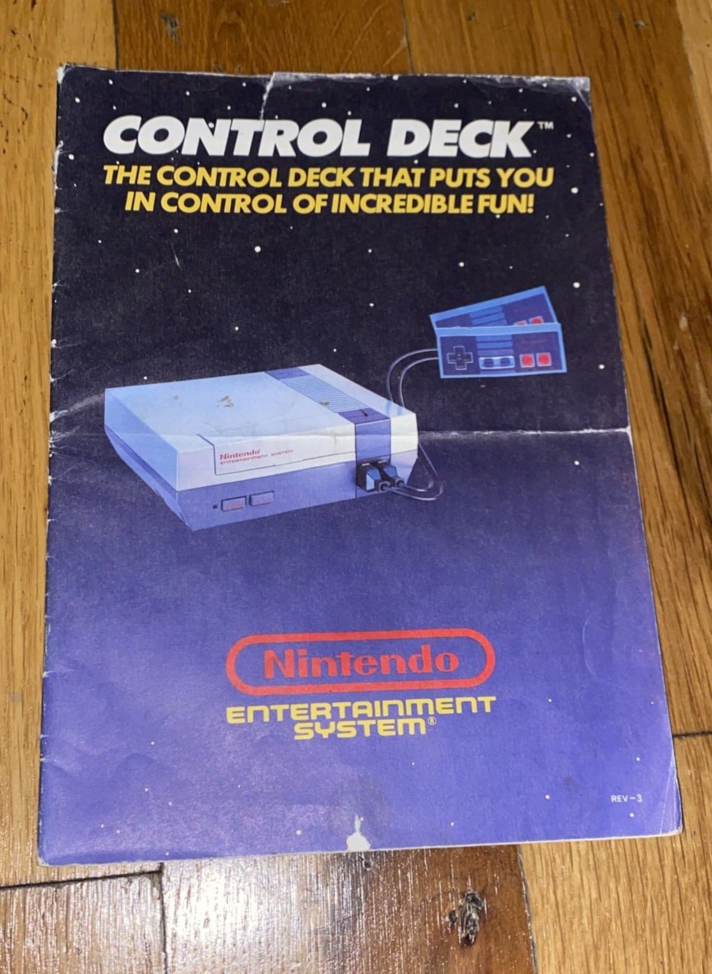 Control Deck NES Console MANUAL Nintendo Authentic Original