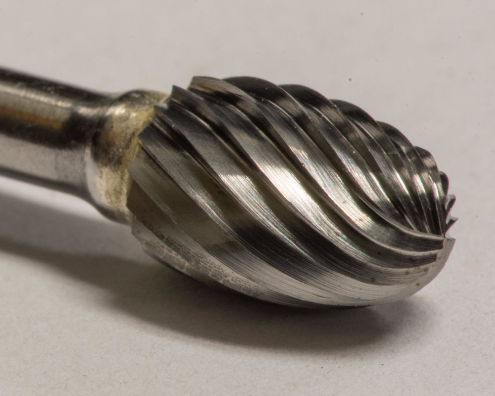 SE51S Oval Shape 1/4" Carbide Burr Bur Tool Die Grinder Bit 1/8" NEW
