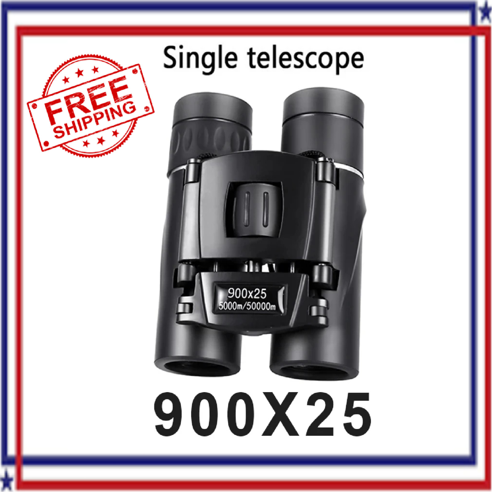 900x25 Portable HD Zoom Powerful Binoculars Day Low Night Optics Hunting Outdoor