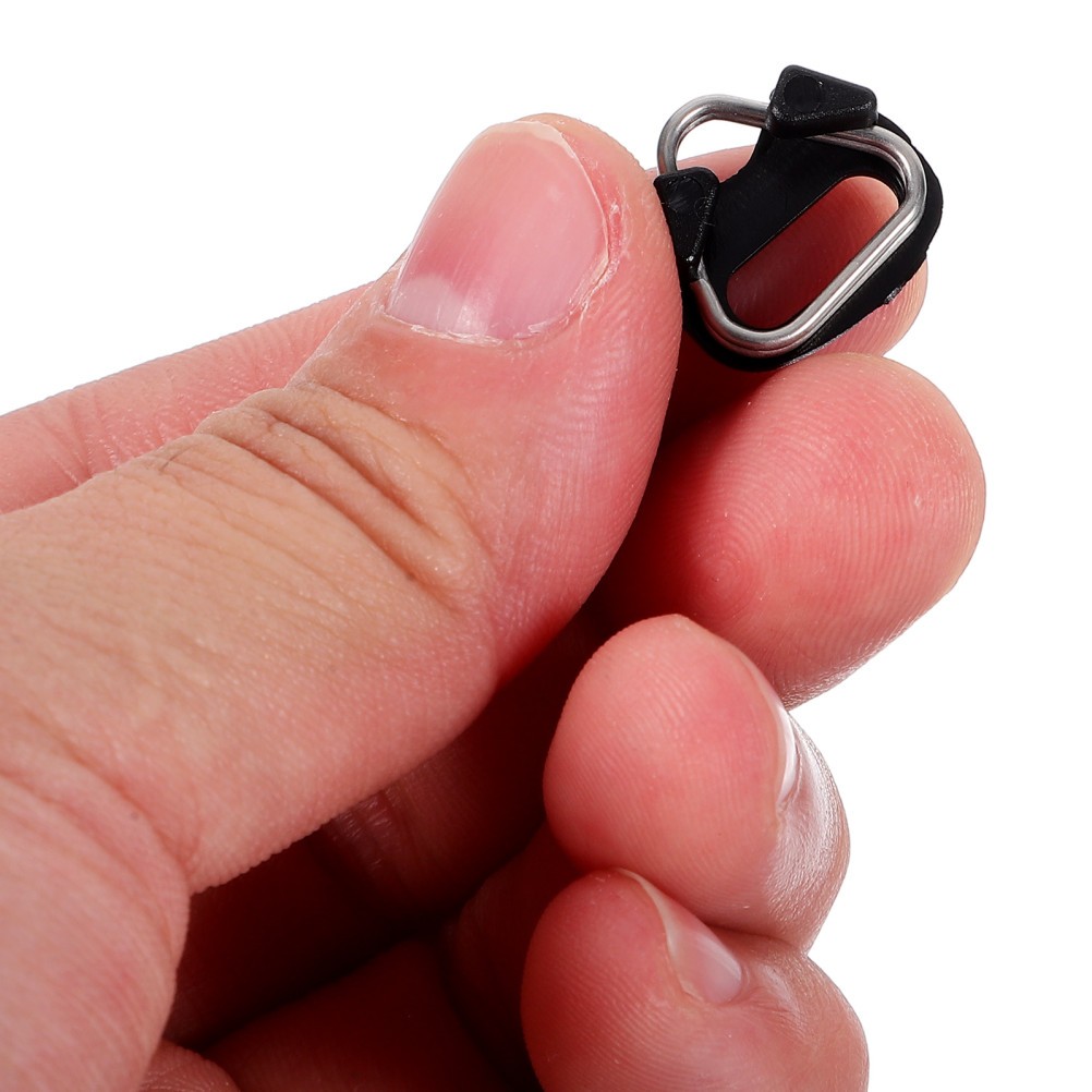 1 Set Reusable Camera Strap Adapter Clips with Lug Rings Black ABS