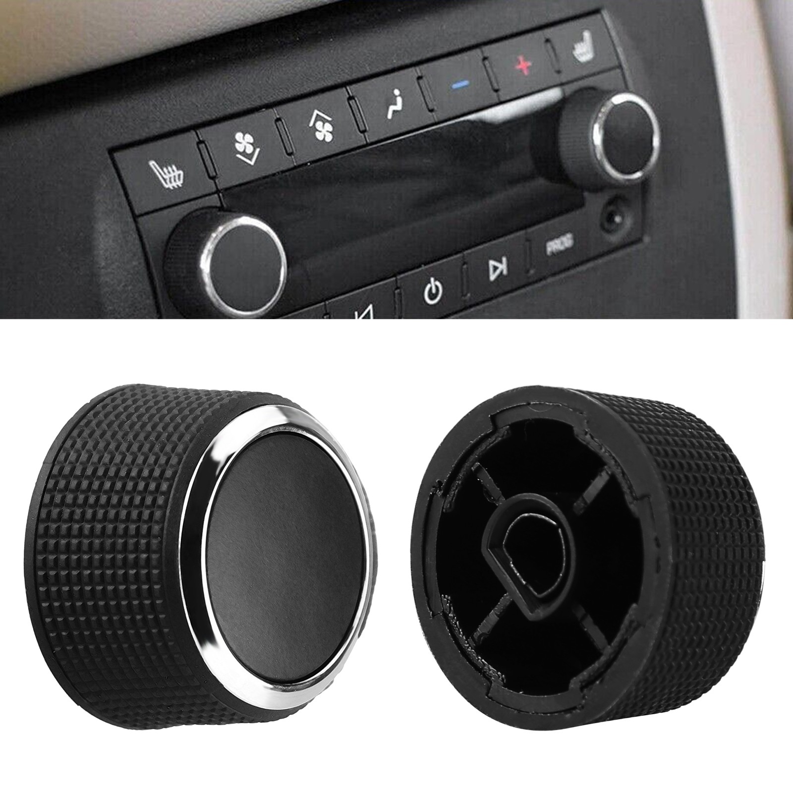 2Pcs Rear Control Knobs Air Condition Switch For Chevrolet GMC Buick Cadillac US